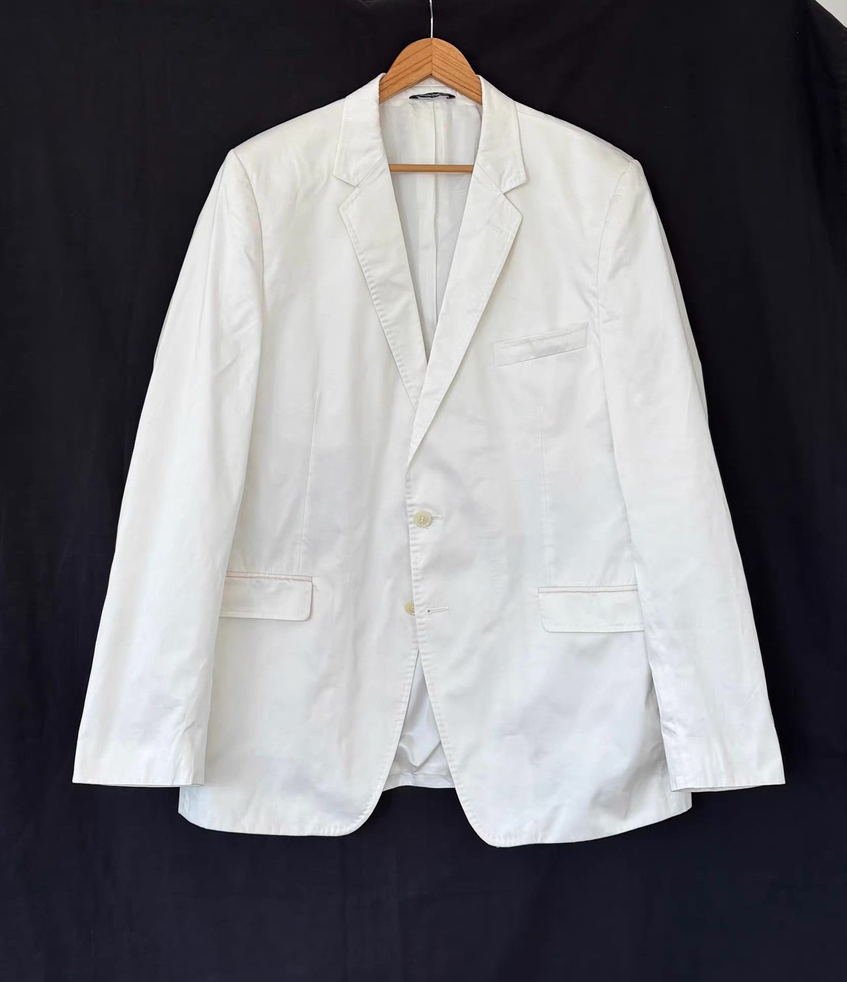Dolce & Gabbana Dolce & Gabbana Men's White Suit Jacket Ｑ21 Size 50R - 1 Thumbnail