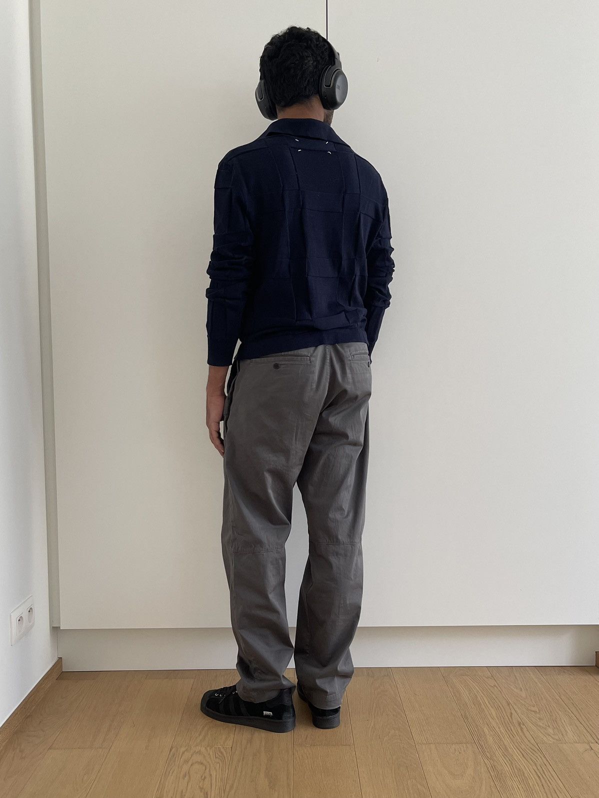 Maison Margiela Maison Margiela SS08 Navy Open-Collar Knit Polo Sweater Size US S / EU 44-46 / 1 - 12 Thumbnail
