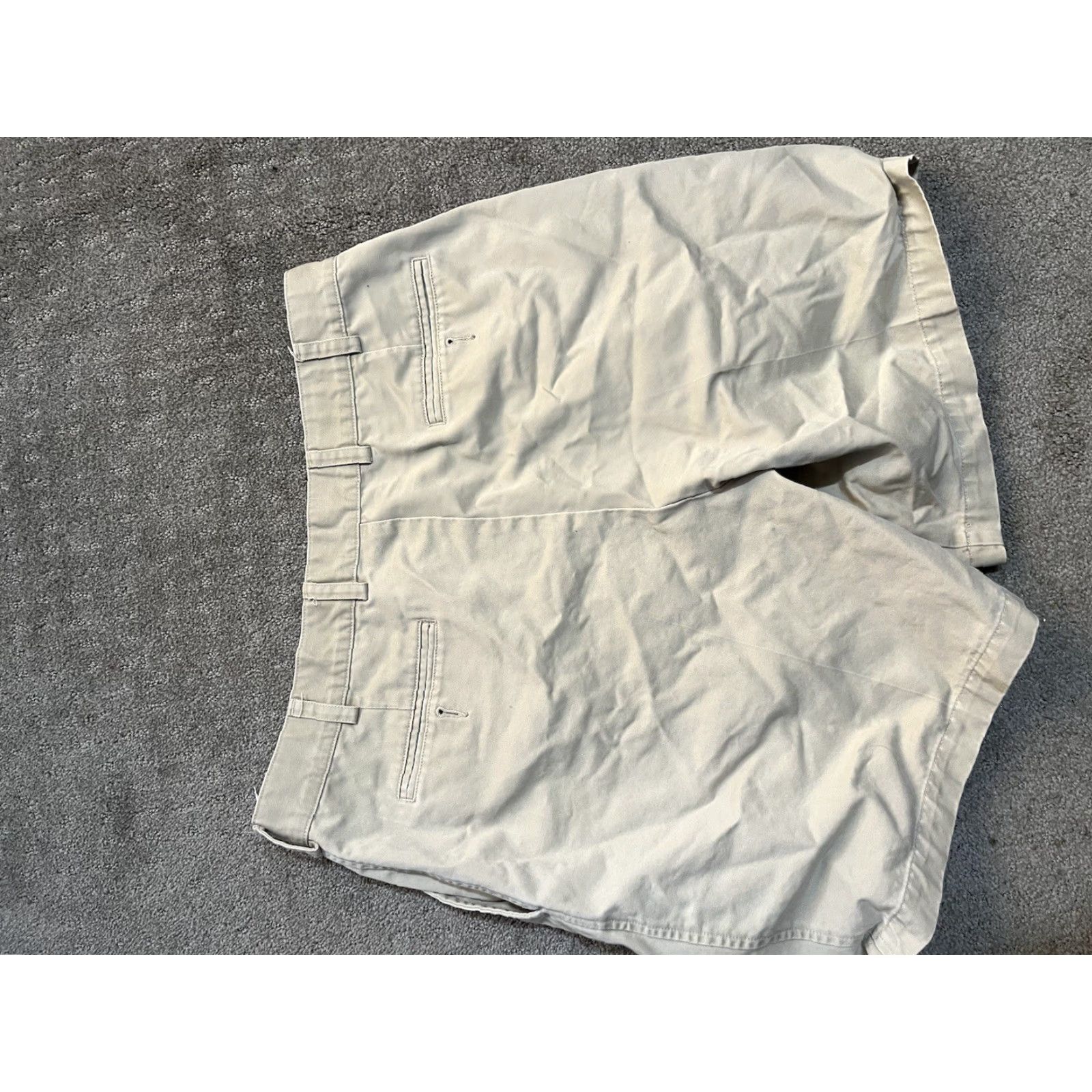 Nordstrom Nordstrom Mens Shorts Bermuda Size 38 Regular Beige Cotton Pleated Front High Rise Pockets Shirt? Size US 38 / EU 54 - 2 Thumbnail