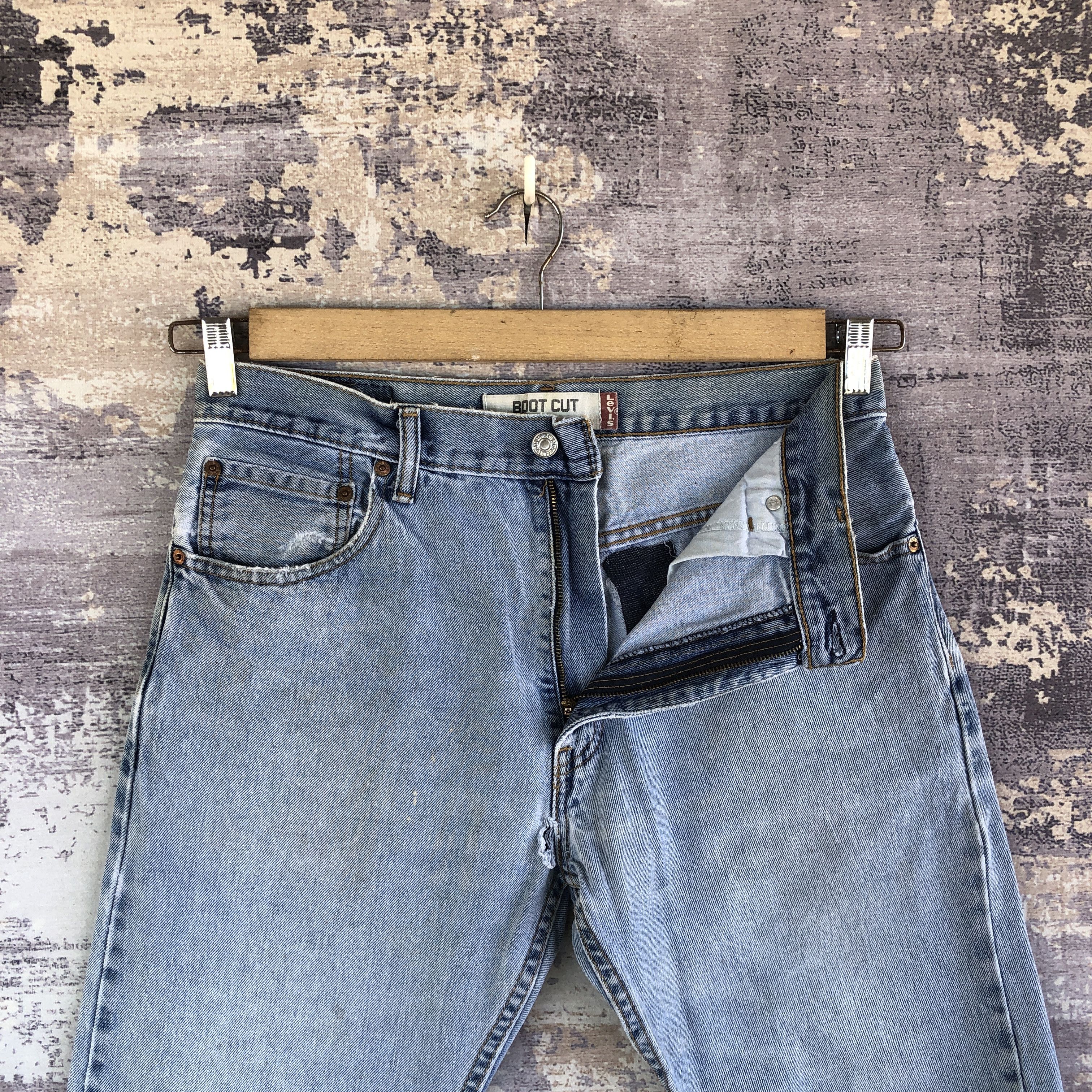 Levi's Vintage Levis 517 Boot Cut Jeans Levi's Flare Faded Denim Size US 32 / EU 48 - 6 Thumbnail