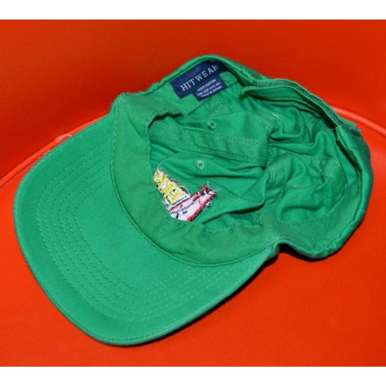 destin VINTAGE Hit Wear Eric Stone Adjustable Baseball Hat Cap Men Adjustable Green Music Solid Casual Hats Mens Size ONE SIZE - 3 Thumbnail
