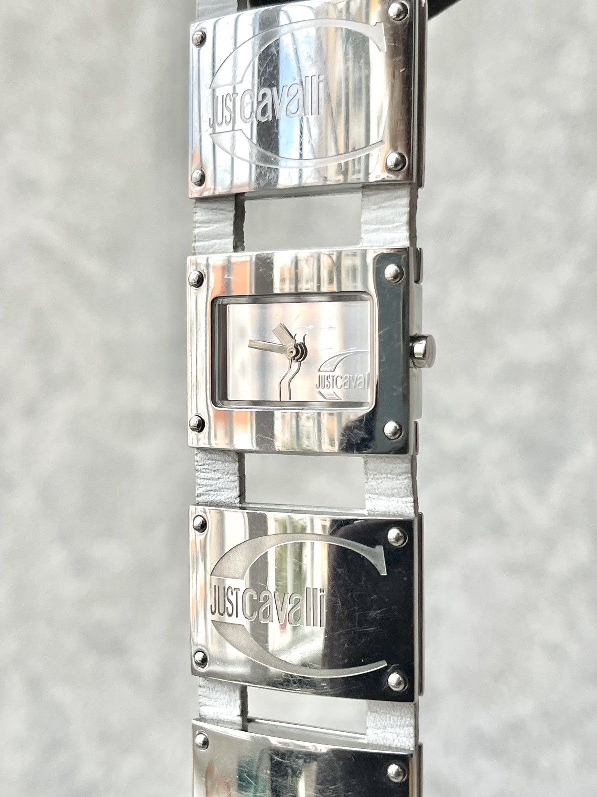 Just Cavalli Archive Just Cavalli Y2K Mirror Logo Bracelet Watch Silver Size ONE SIZE - 6 Thumbnail
