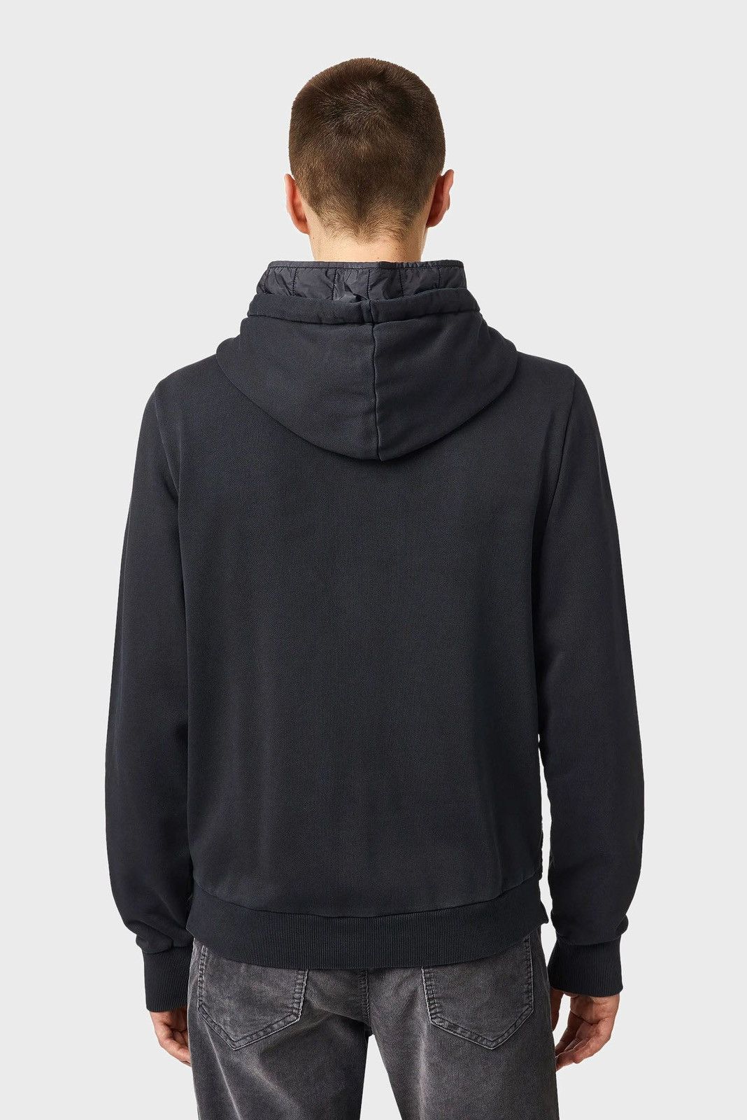 Diesel Black Gold DIESEL J-VESTER QUILTED COTTON-BLEND HOODED JACKET Size US L / EU 52-54 / 3 - 4 Thumbnail