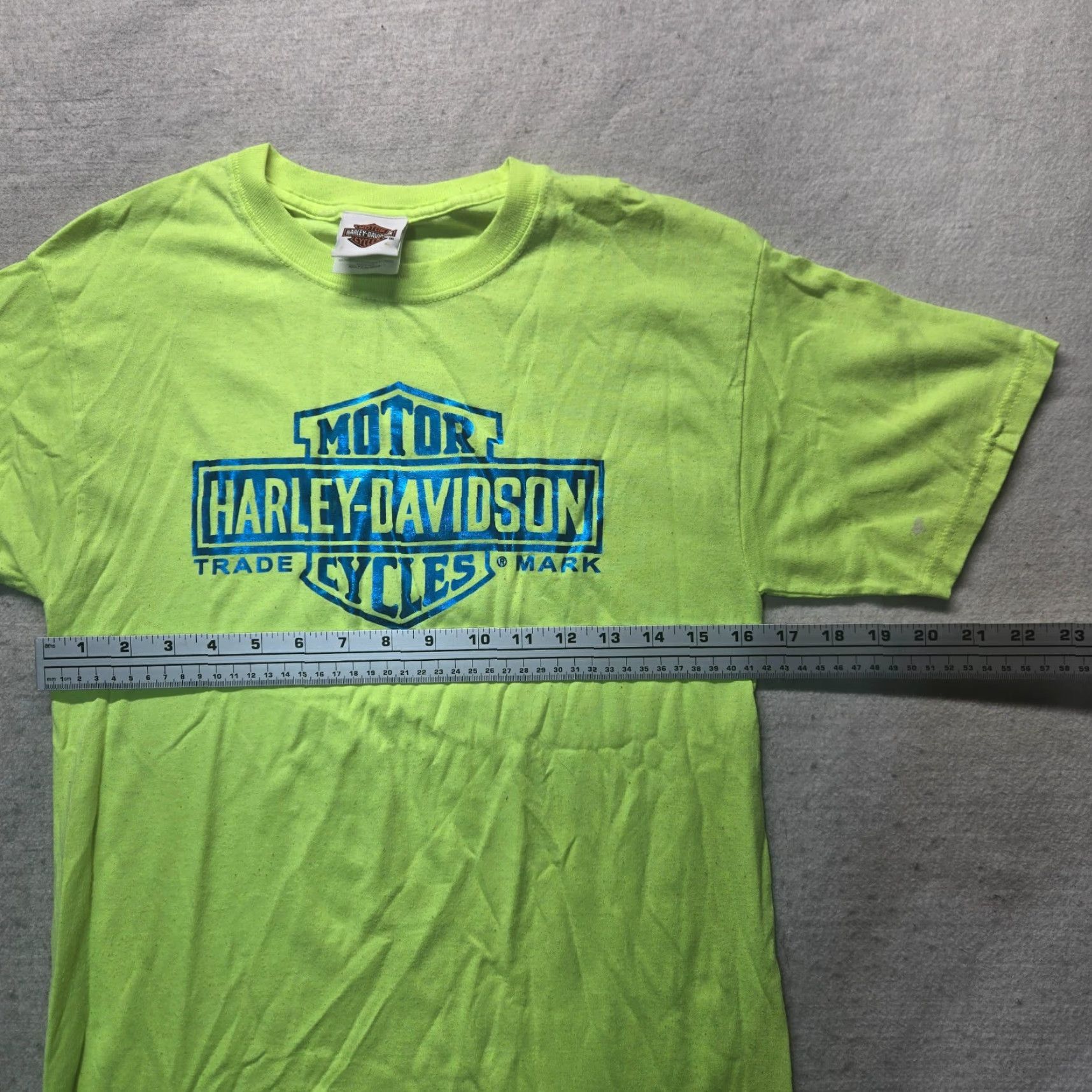 Harley Davidson Harley-Davidson Shirt Mens Size S Yellow Neon Short Sleeve T-Shirt Size US S / EU 44-46 / 1 - 5 Thumbnail