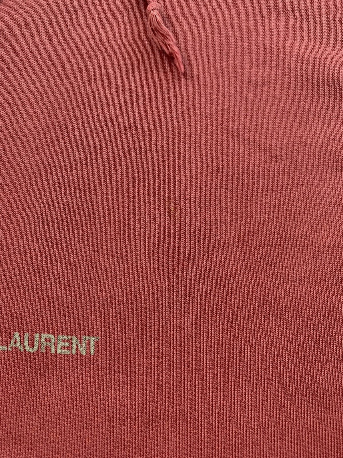 Saint Laurent Paris FREE TAX! Distressed Logo Hoodie by Hedi Slimane Size US S / EU 44-46 / 1 - 8 Thumbnail