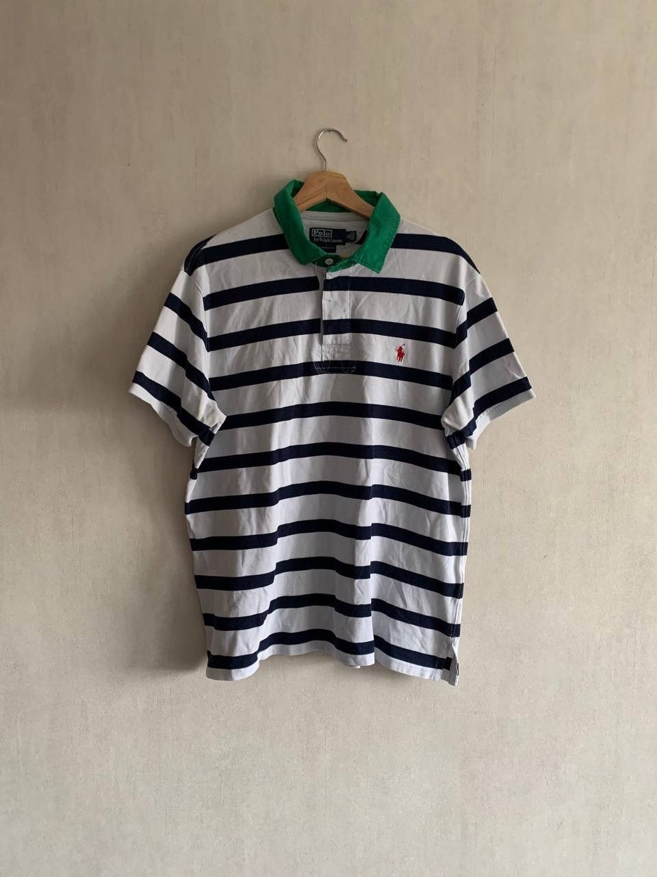 Polo Ralph Lauren Vintage Polo Ralph Lauren Short Sleeve Striped Polo T-Shirt Size US XL / EU 56 / 4 - 1 Thumbnail