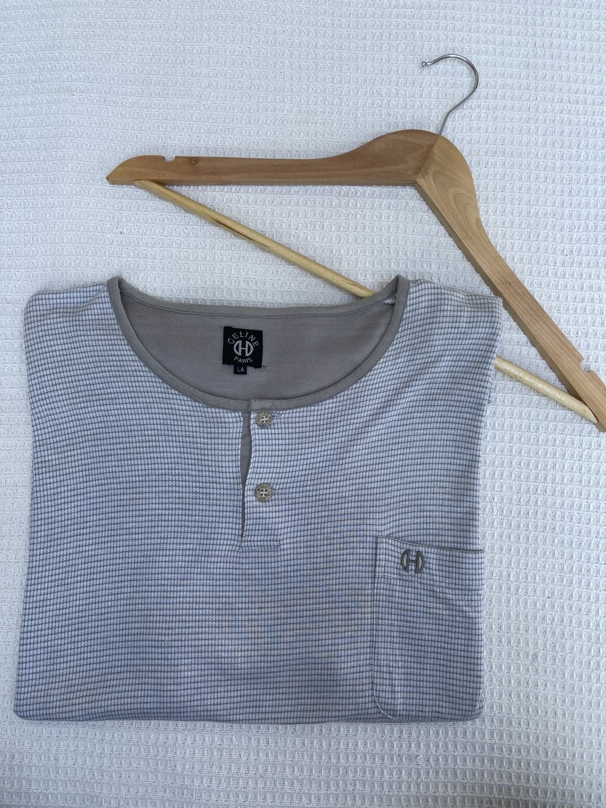 Celine Last Drop🔥Rare🔥Vintage CELINE Paris Pocket T-Shirt Size US L / EU 52-54 / 3 - 1 Thumbnail