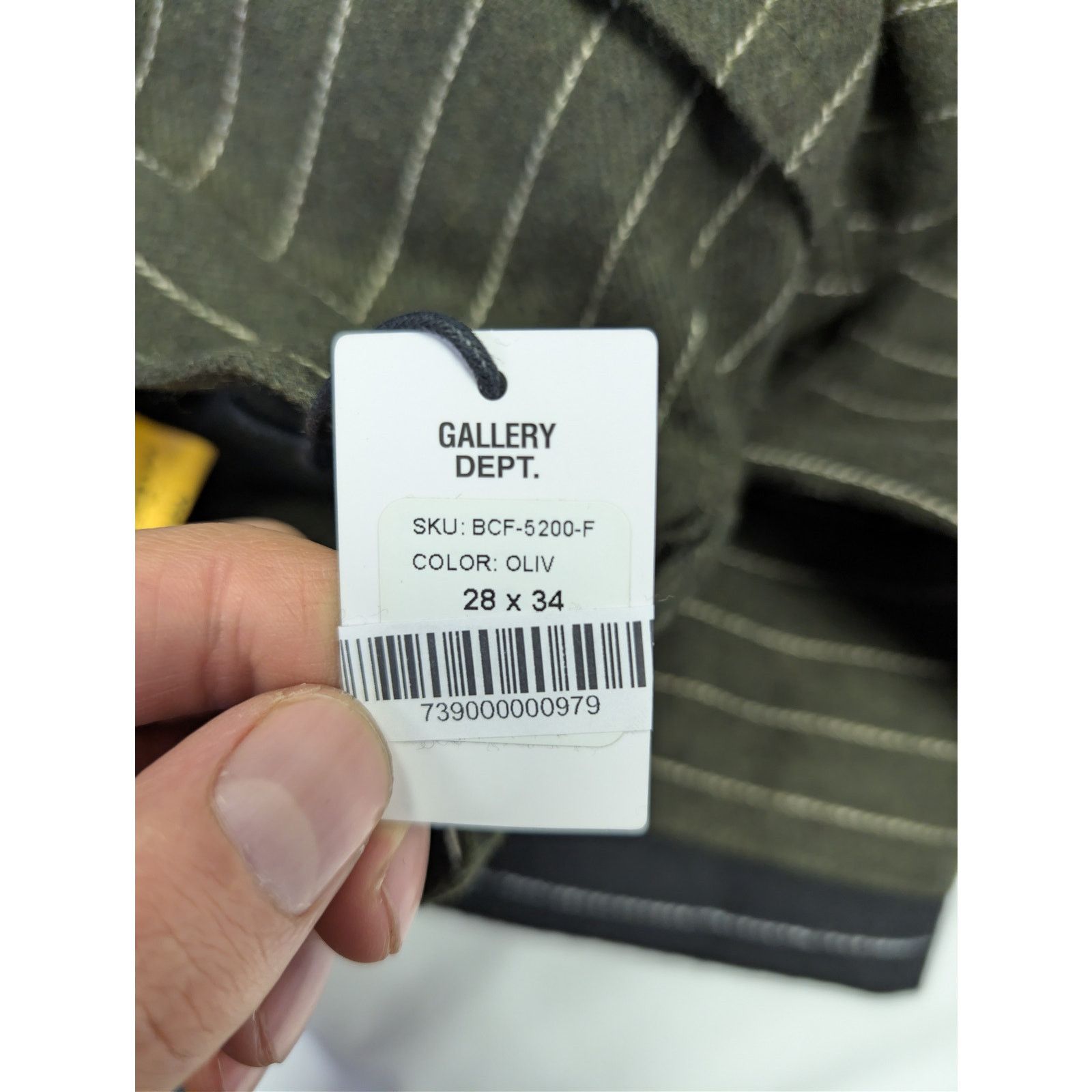 Gallery Dept. o1rshd1 Pinstripe Business Carpenter Flare Pants olive green Size US 28 / EU 44 - 21 Thumbnail