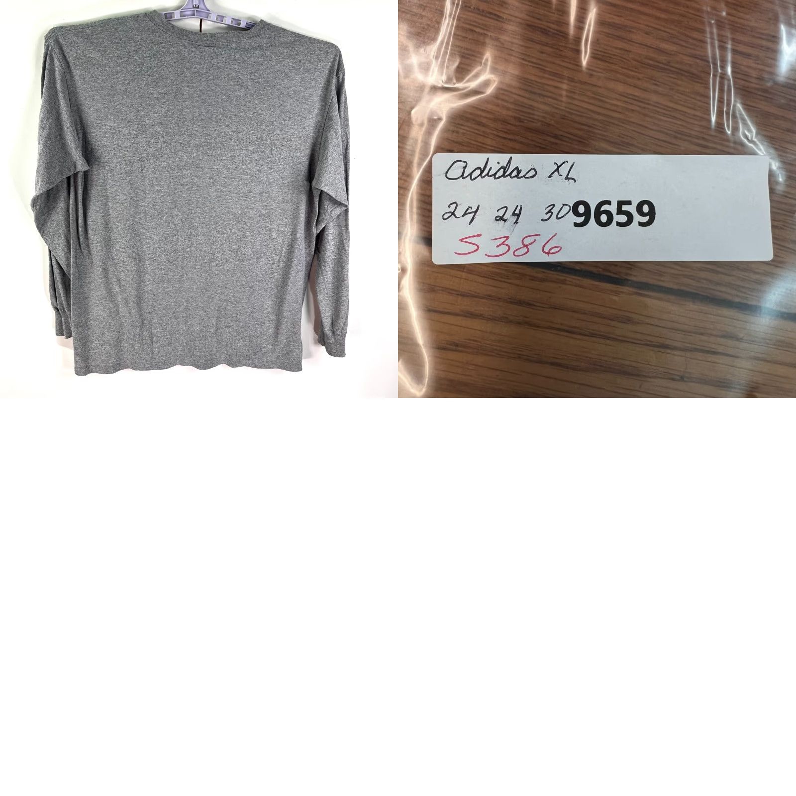 Adidas VTG adidas Since 48 Long sleeve T Shirt Mens XL Gray US Made Size US XL / EU 56 / 4 - 8 Thumbnail