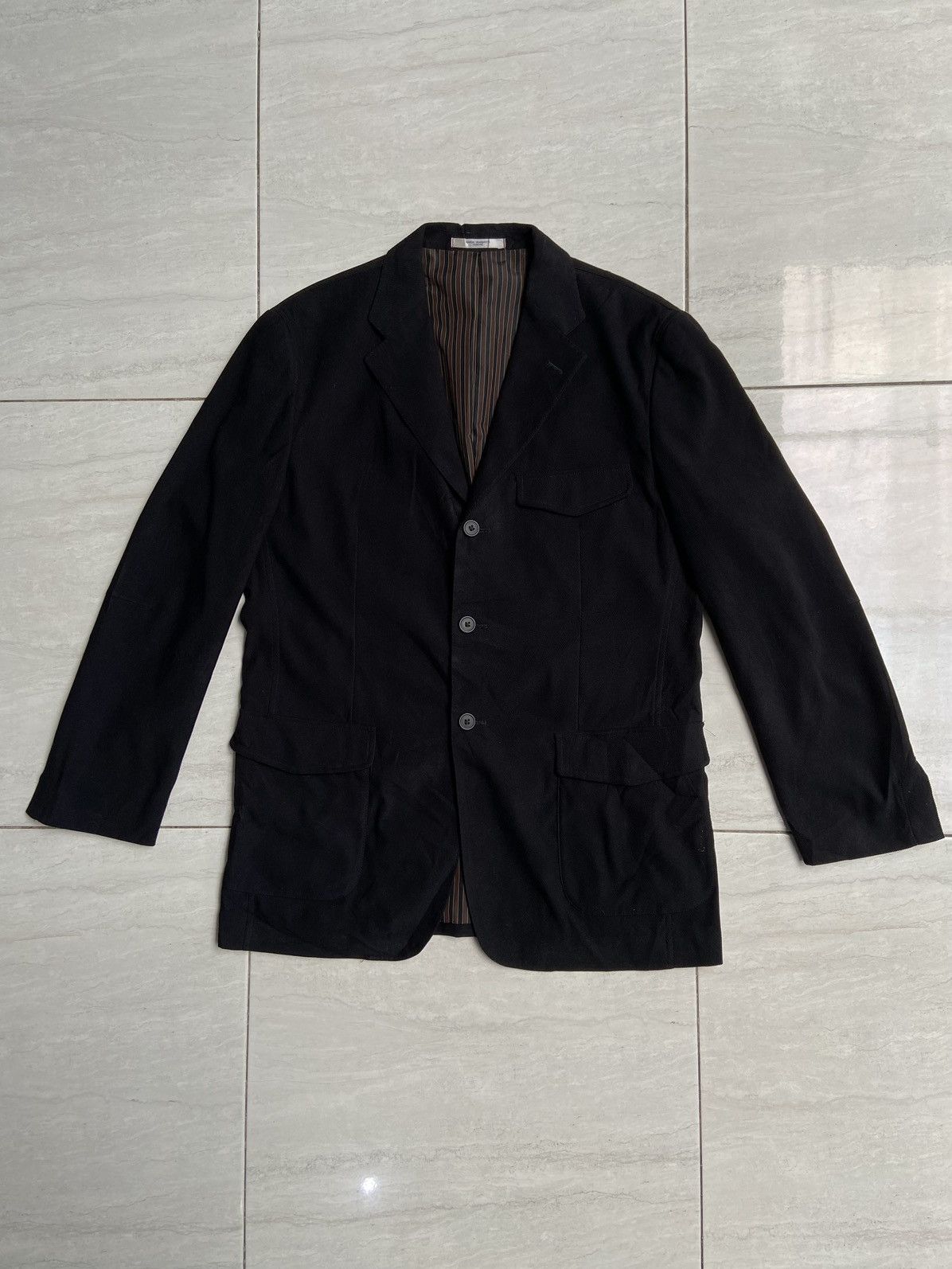 Designer × Japanese Brand × Kansai Yamamoto KANSAI YAMAMOTO HOMME Black Suit Size US L / EU 52-54 / 3 - 1 Thumbnail