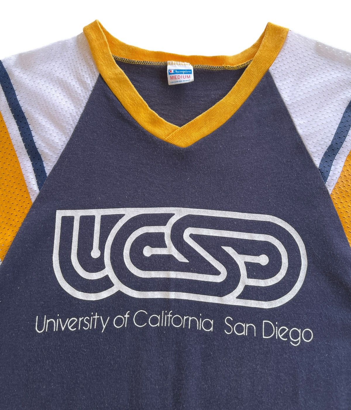 Champion 70s Champion University California San Diego Raglan Shirt Size M / US 6-8 / IT 42-44 - 5 Thumbnail
