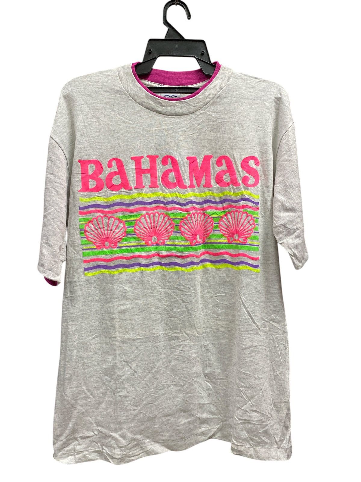 Vintage VINTAGE BAHAMAS SHELL PRINTED Size US L / EU 52-54 / 3 - 1 Thumbnail