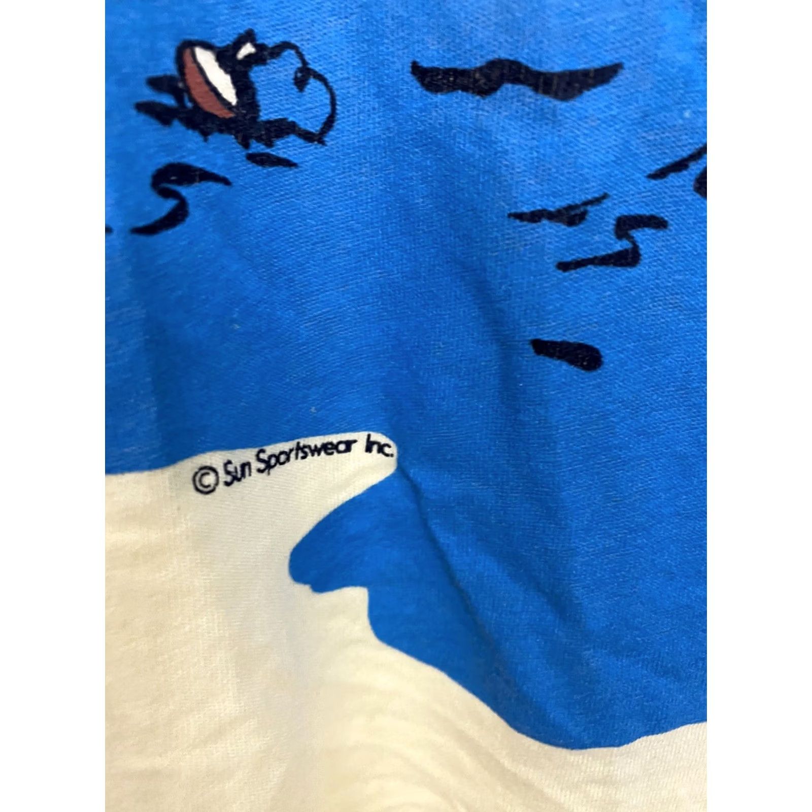 Vintage VTG 80s The Fisherman Novelty Thin Burnout Bold Graphic T-Shirt XL Men Yellow Short Sleeve Shirt Mens Booled? Size US XL / EU 56 / 4 - 6 Thumbnail