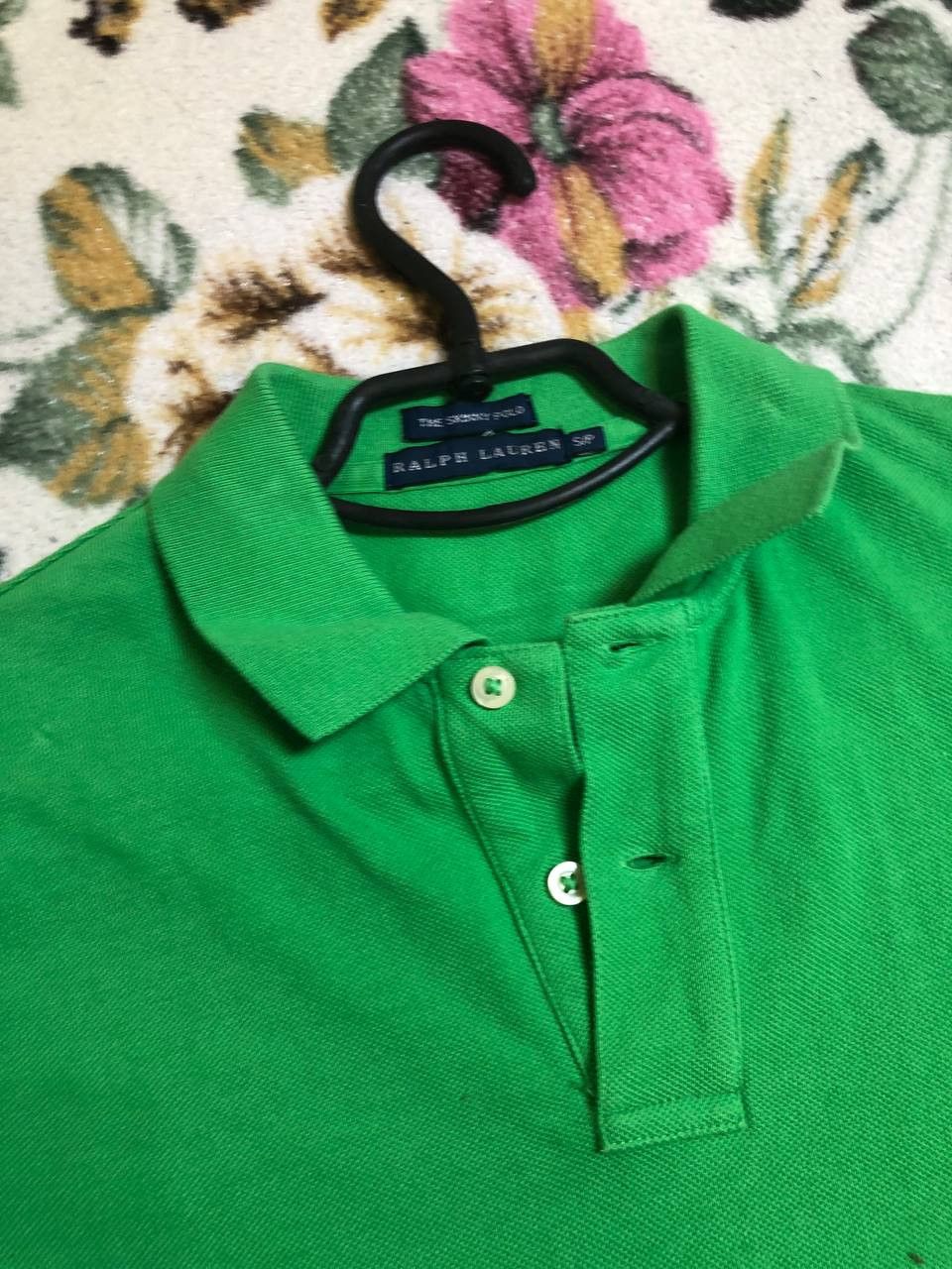 Polo Ralph Lauren Ralph Lauren Green Logo Embroidered Cotton Skinny Polo Size S / US 4 / IT 40 - 2 Thumbnail