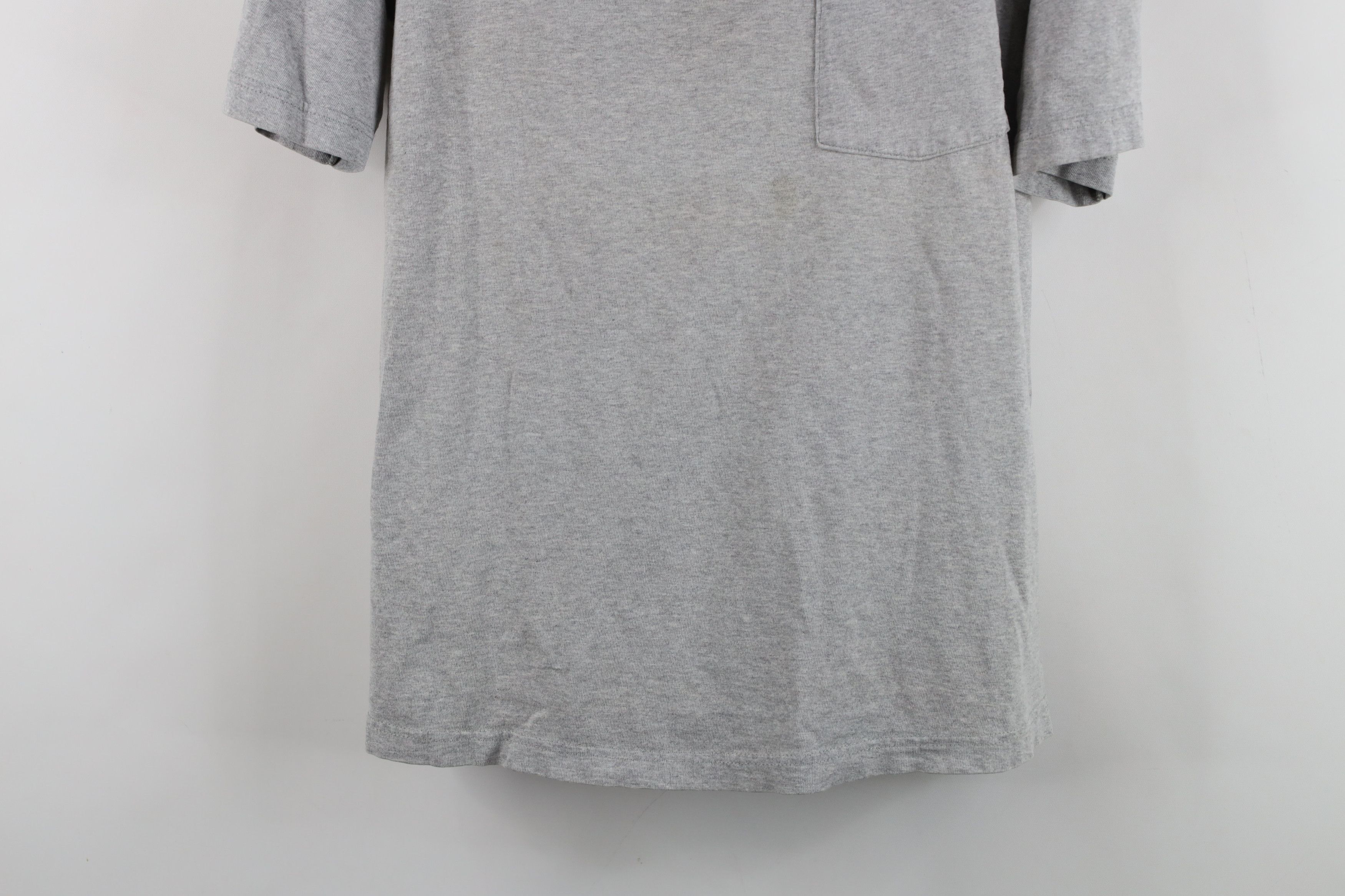 Vintage Vintage 90s Streetwear Heavyweight T-Shirt Heather Gray Size US L / EU 52-54 / 3 - 3 Thumbnail
