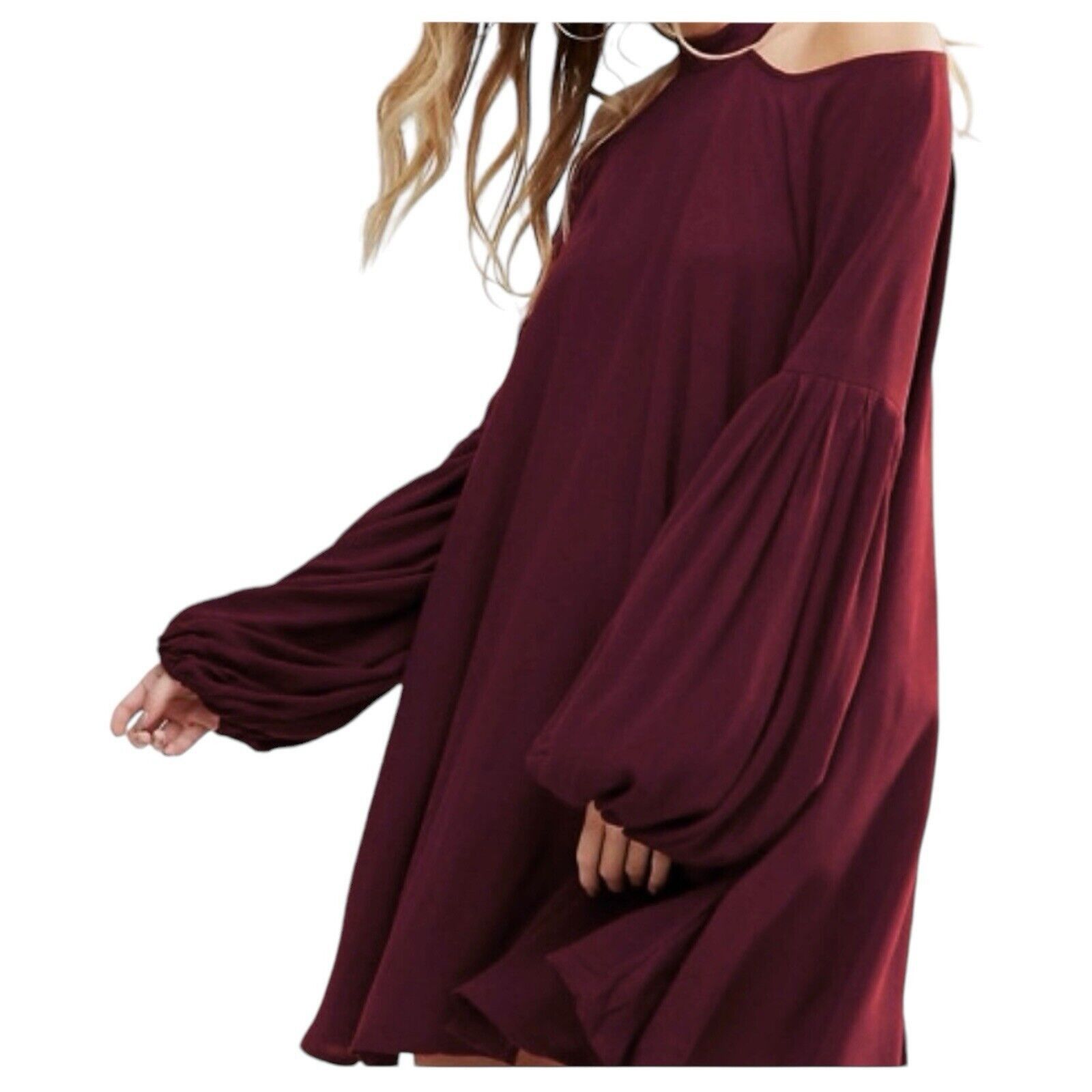 Free People Drift Away Flowy Mini Short Dress Size Large