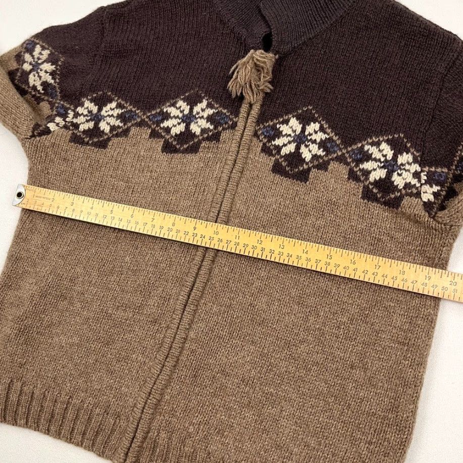 Vintage VINTAGE Paul Harris Cardigan Sweater Women XL Brown Fair Isle Full Zip Wool Knit Set Casual, Workwear, Party Womens Size XL / US 12-14 / IT 48-50 - 4 Thumbnail