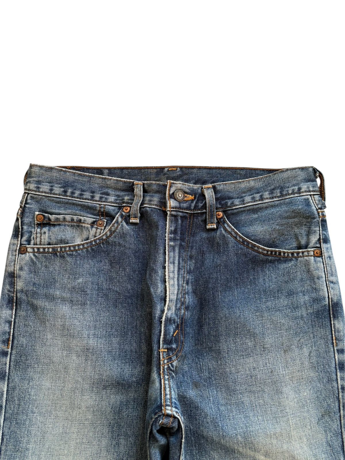 Levi's Vintage 90s Levis 517 Mud Wash Distressed Bootcut Jeans Size US 32 / EU 48 - 4 Thumbnail