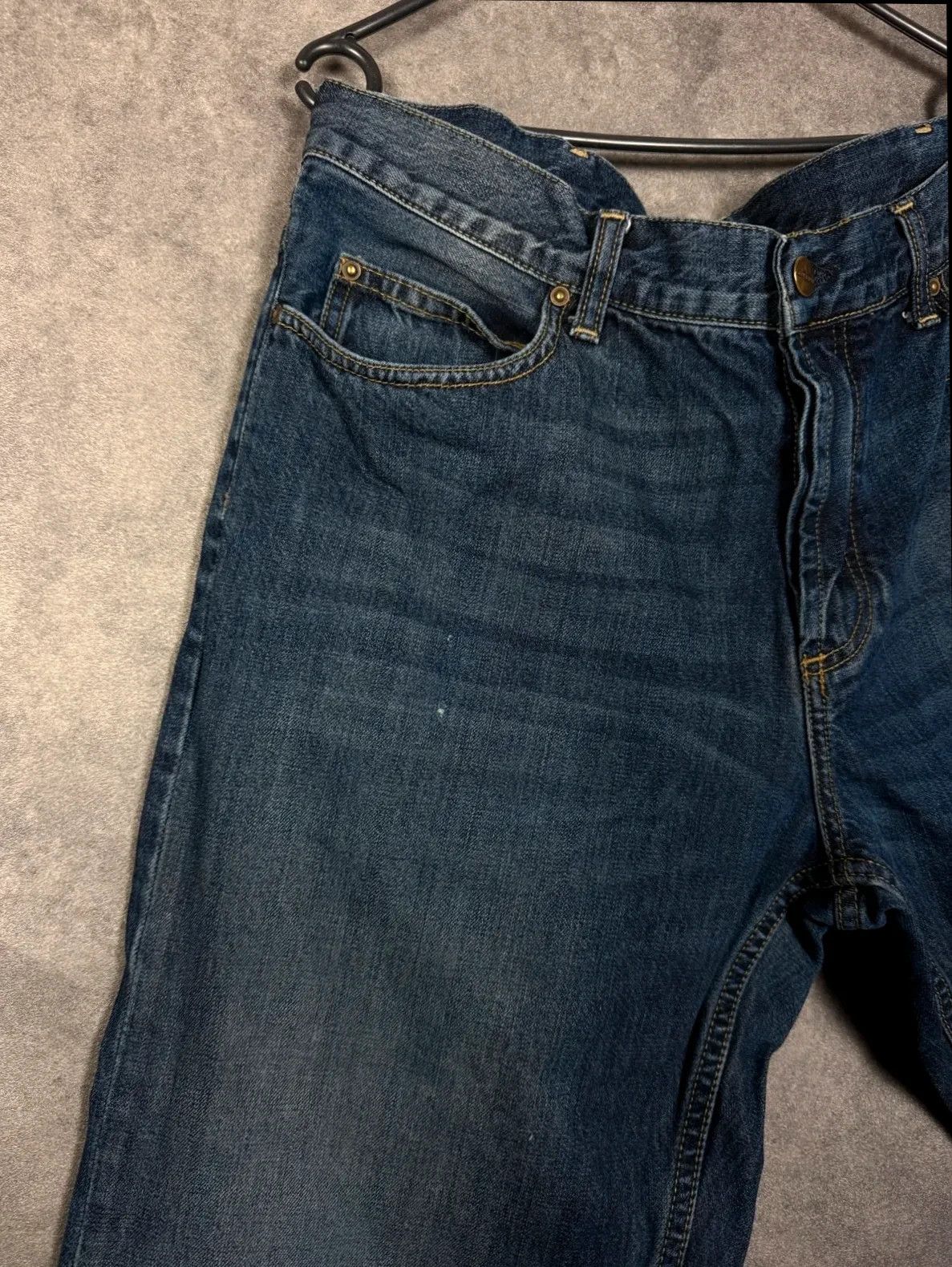 Carhartt Carhartt Texas Pant jeans navy blue denim vintage Y2K Size US 33 - 8 Thumbnail