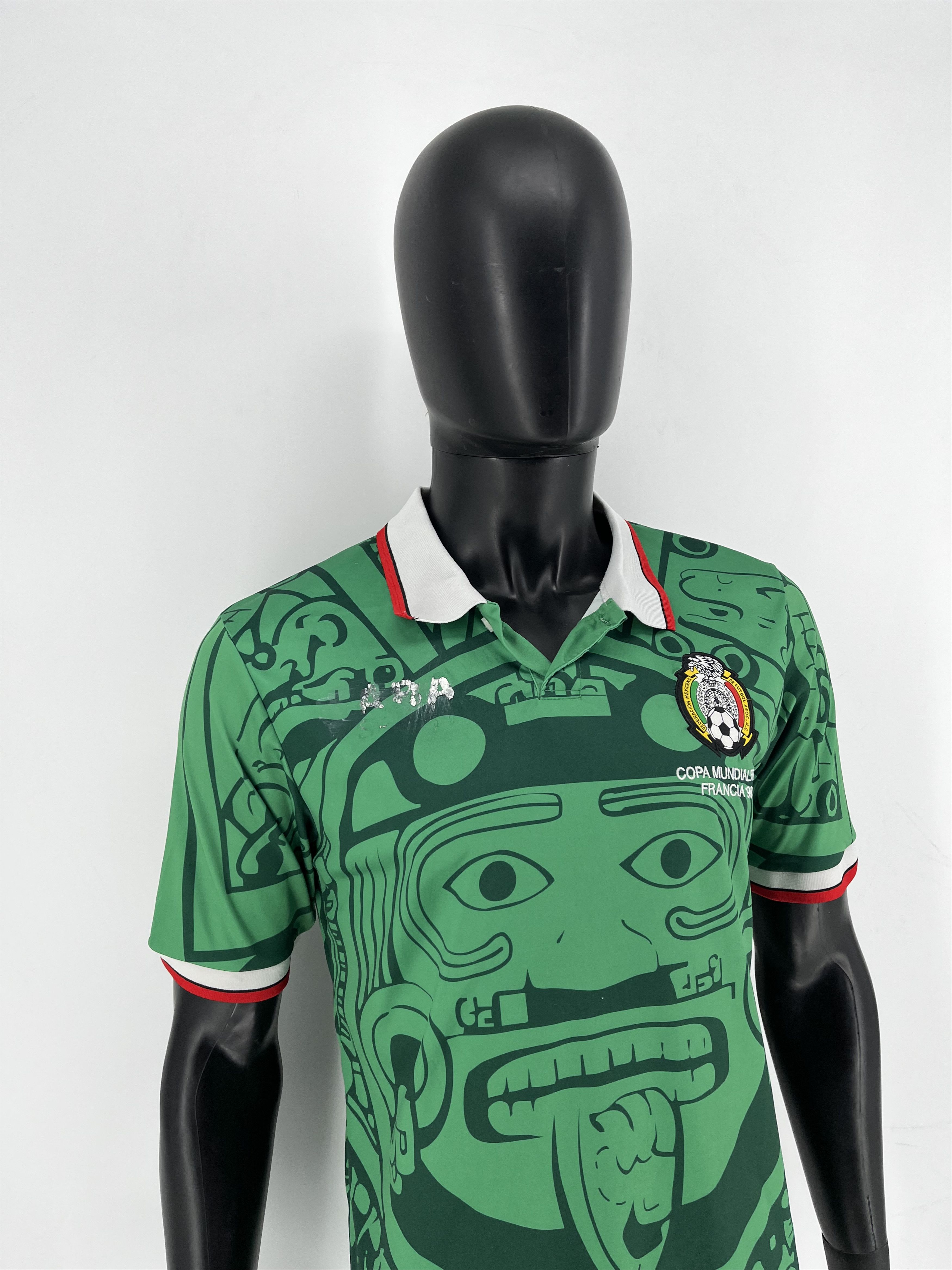 Vintage Aba Sports Green Retro Jersey Copa Munidal Fifa Francia 1998 Size US L / EU 52-54 / 3 - 3 Thumbnail