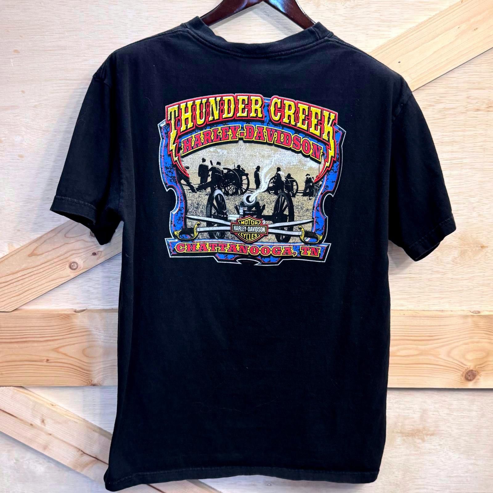 Harley Davidson Harley Davidson Shirt Men's XL Thunder Creek Double Sided Size US XL / EU 56 / 4 - 2 Thumbnail