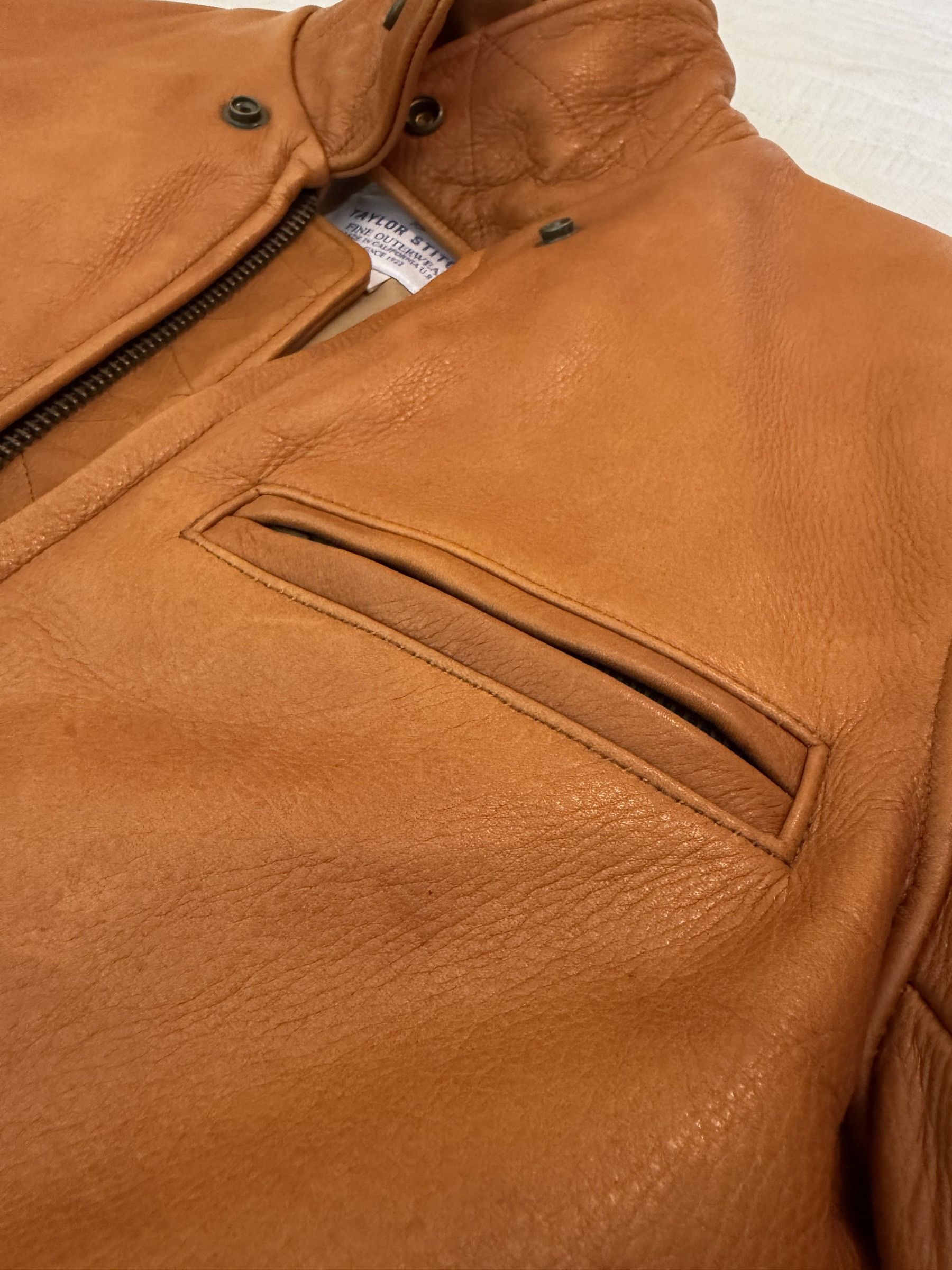 Taylor Stitch The Moto Jacket in Whiskey Steerhide Size US S / EU 44-46 / 1 - 2 Thumbnail