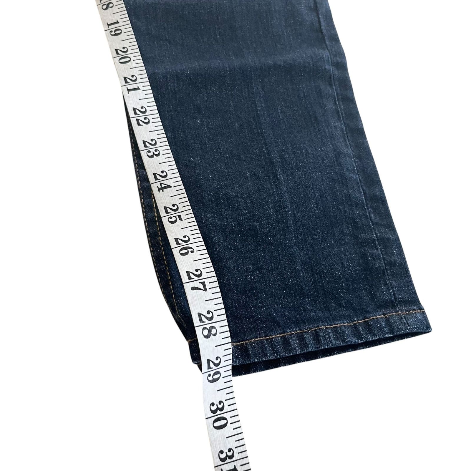 Armani Exchange Armani Exchange Mid Rise Dark Wash Blue Denim Skinny Jeans Size 29" - 10 Thumbnail