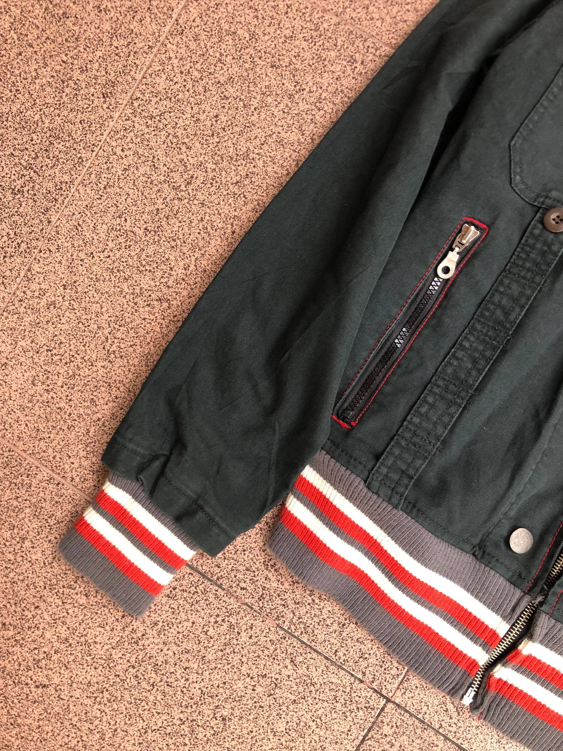 If Six Was Nine 2000s Power to People Bomber Zipper Vkei Style Y2k Japanese Size US M / EU 48-50 / 2 - 7 Thumbnail