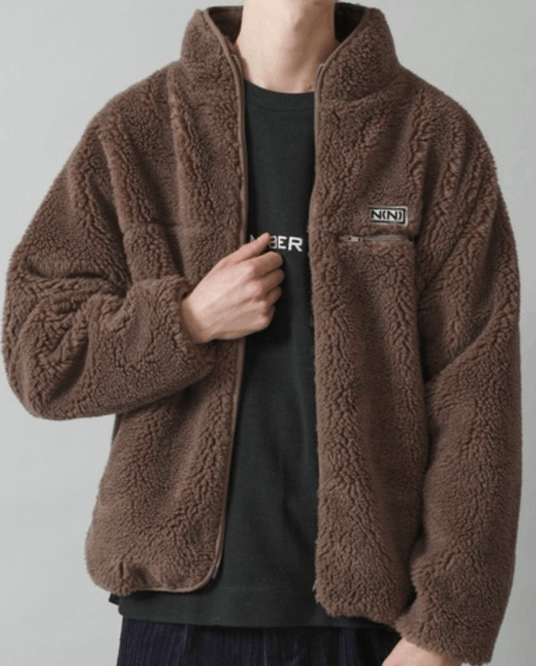 Number (N)ine Number nine boa fleece blouson sweater | Grailed