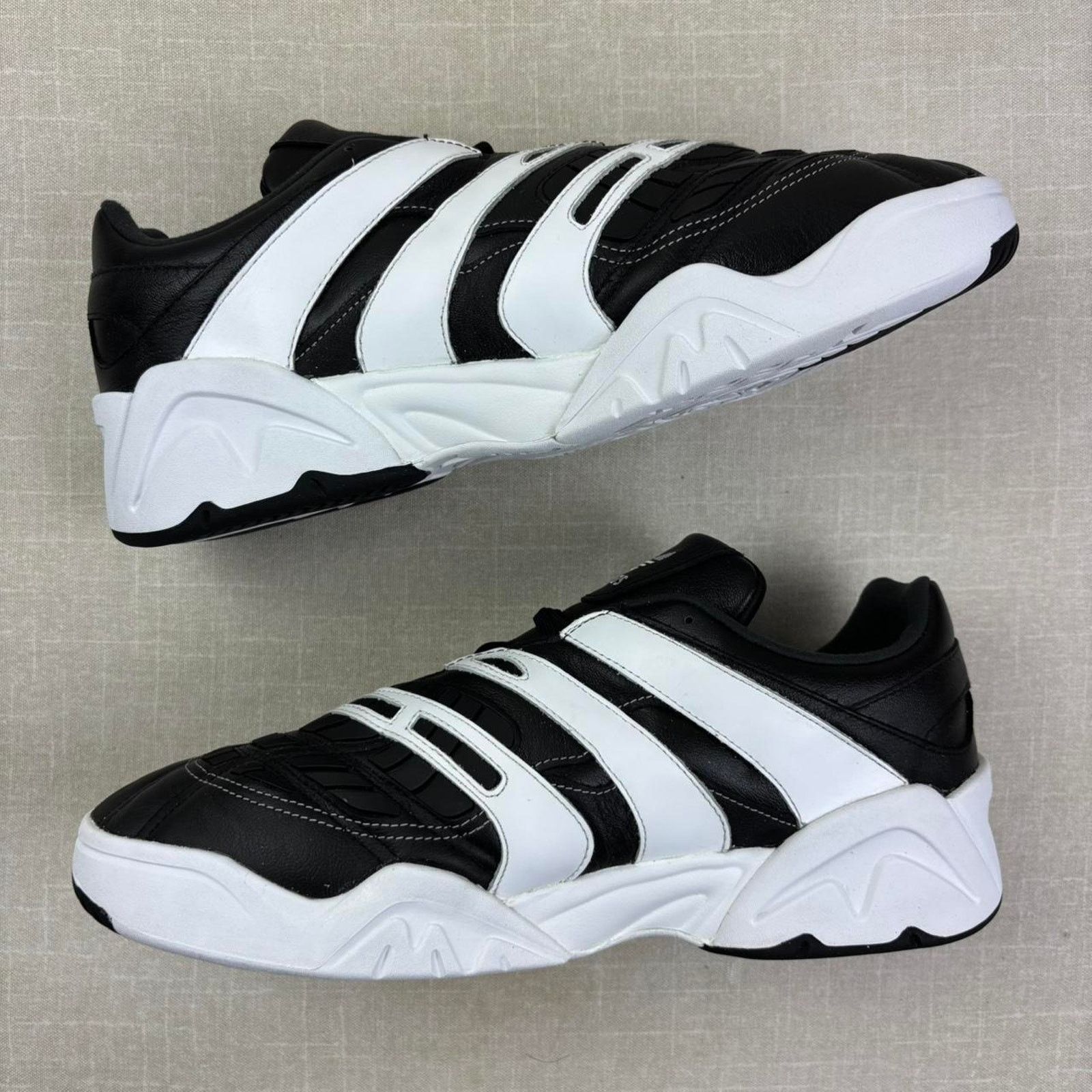 Adidas 🦓 2023 adidas Predator XLG “Black White” 12M Size US 12 / EU 45 - 4 Thumbnail