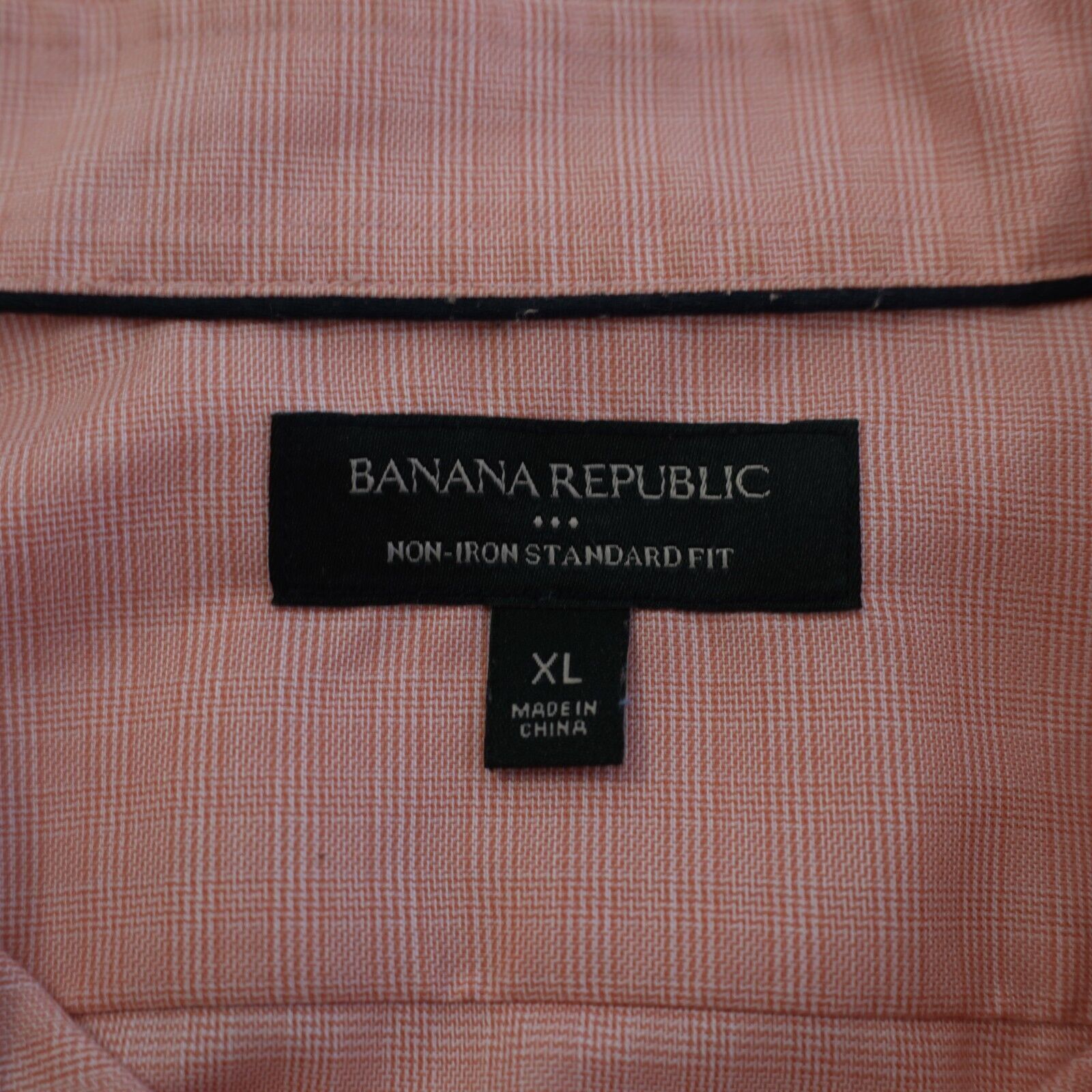 Banana Republic Banana Republic Non-Iron Standard Fit Pink Plaid XL Collared Size US XL / EU 56 / 4 - 9 Thumbnail
