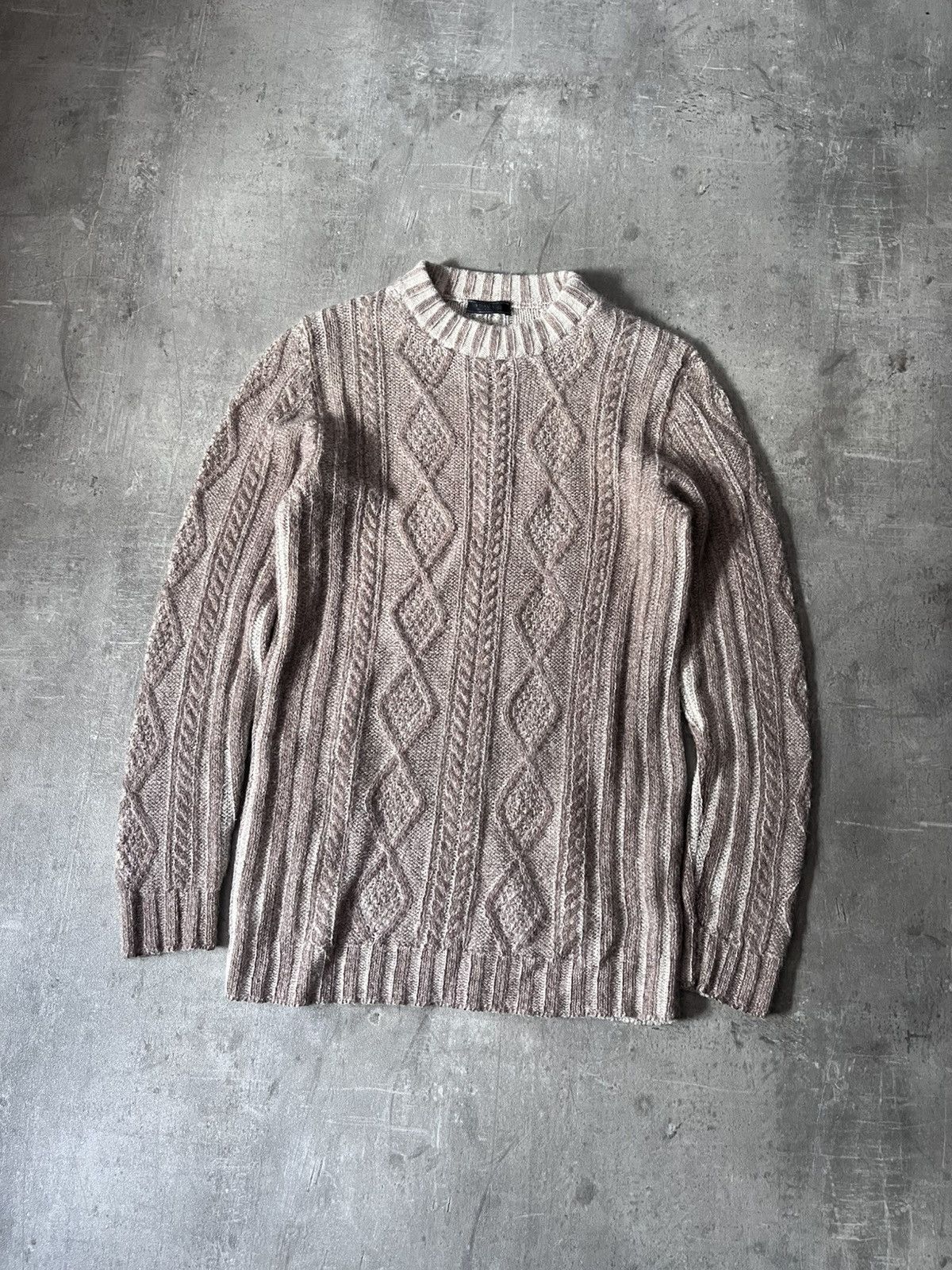 Prada Prada Vintage brown wool alpaca long sweater Size US L / EU 52-54 / 3 - 1 Thumbnail