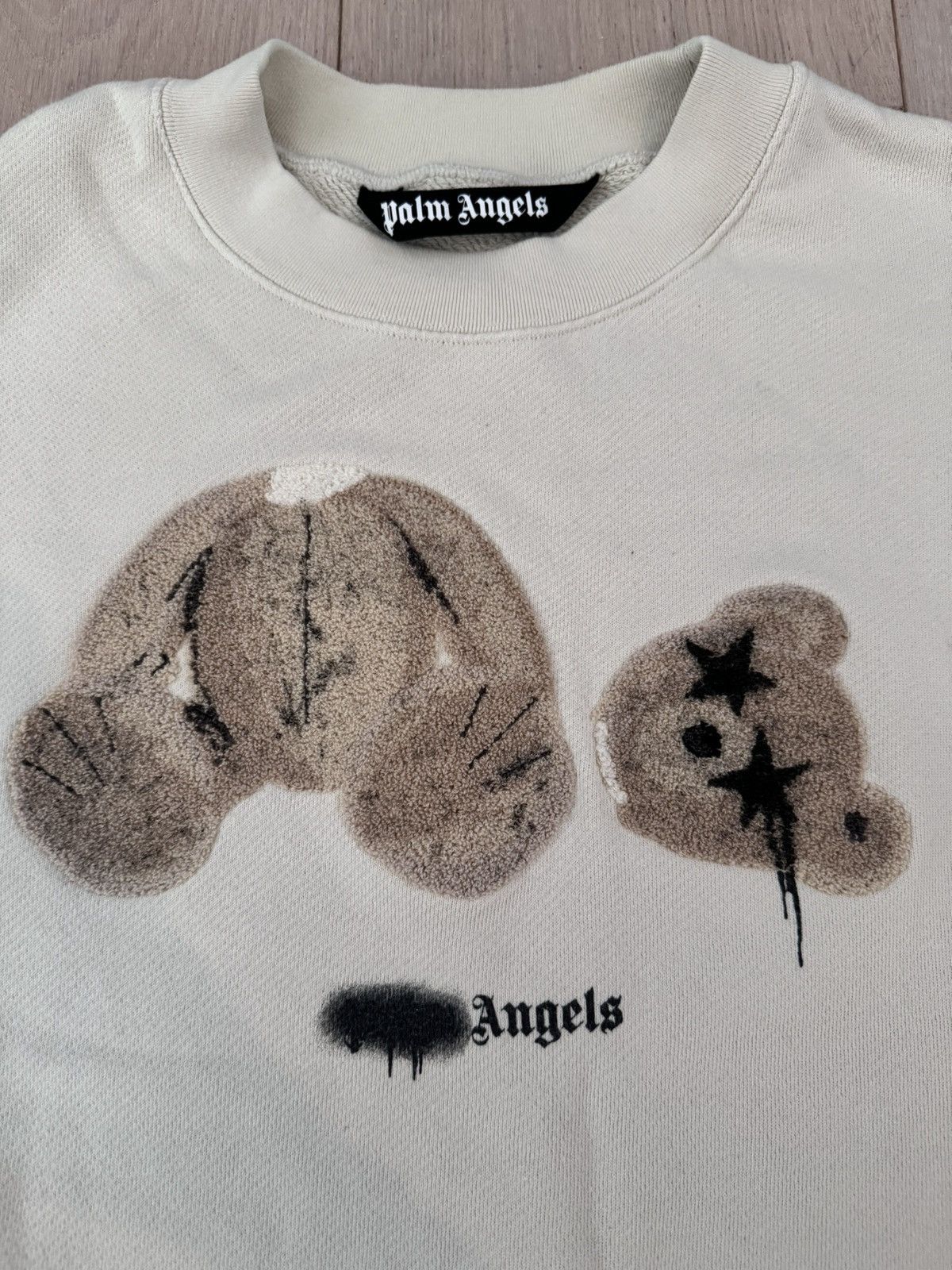 Palm Angels Palm angels spray bear crewneck Size US M / EU 48-50 / 2 - 2 Thumbnail