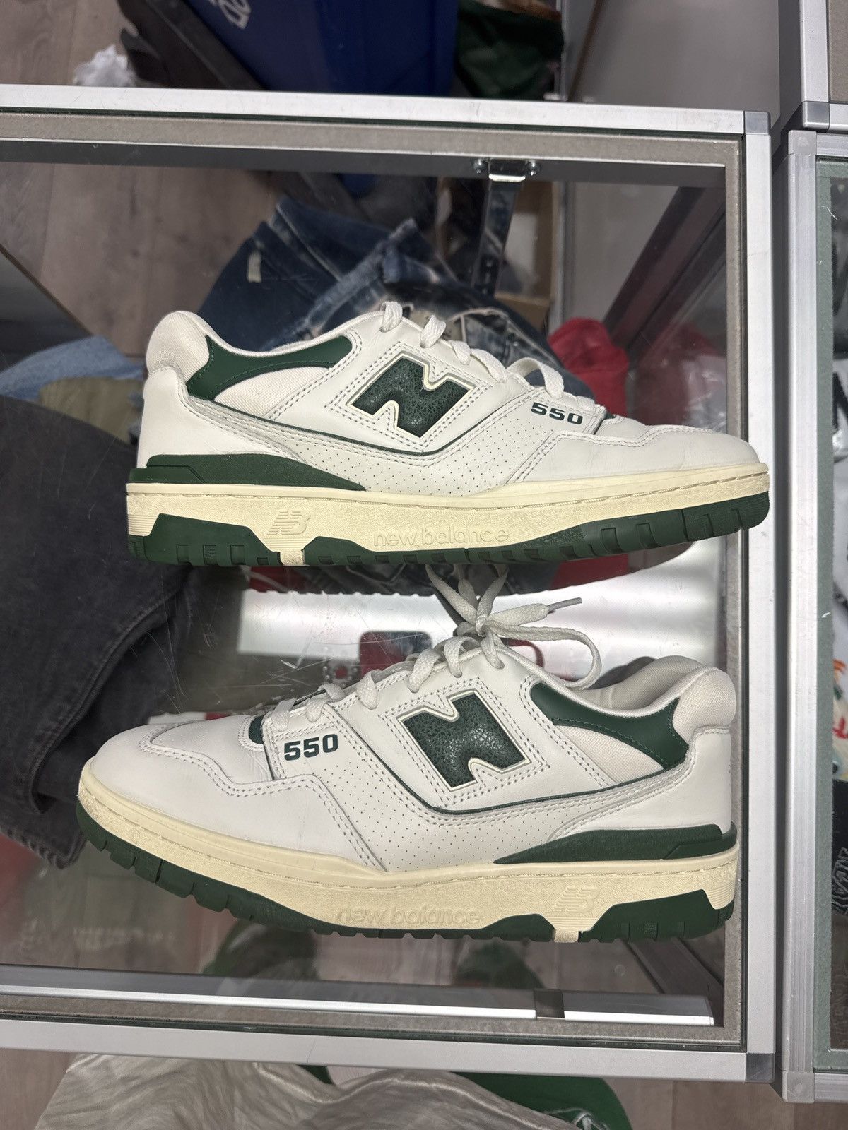 Aime Leon Dore × New Balance New balance 550 aime Leon dore green 9.5 Size US 9.5 / EU 42-43 - 1 Thumbnail
