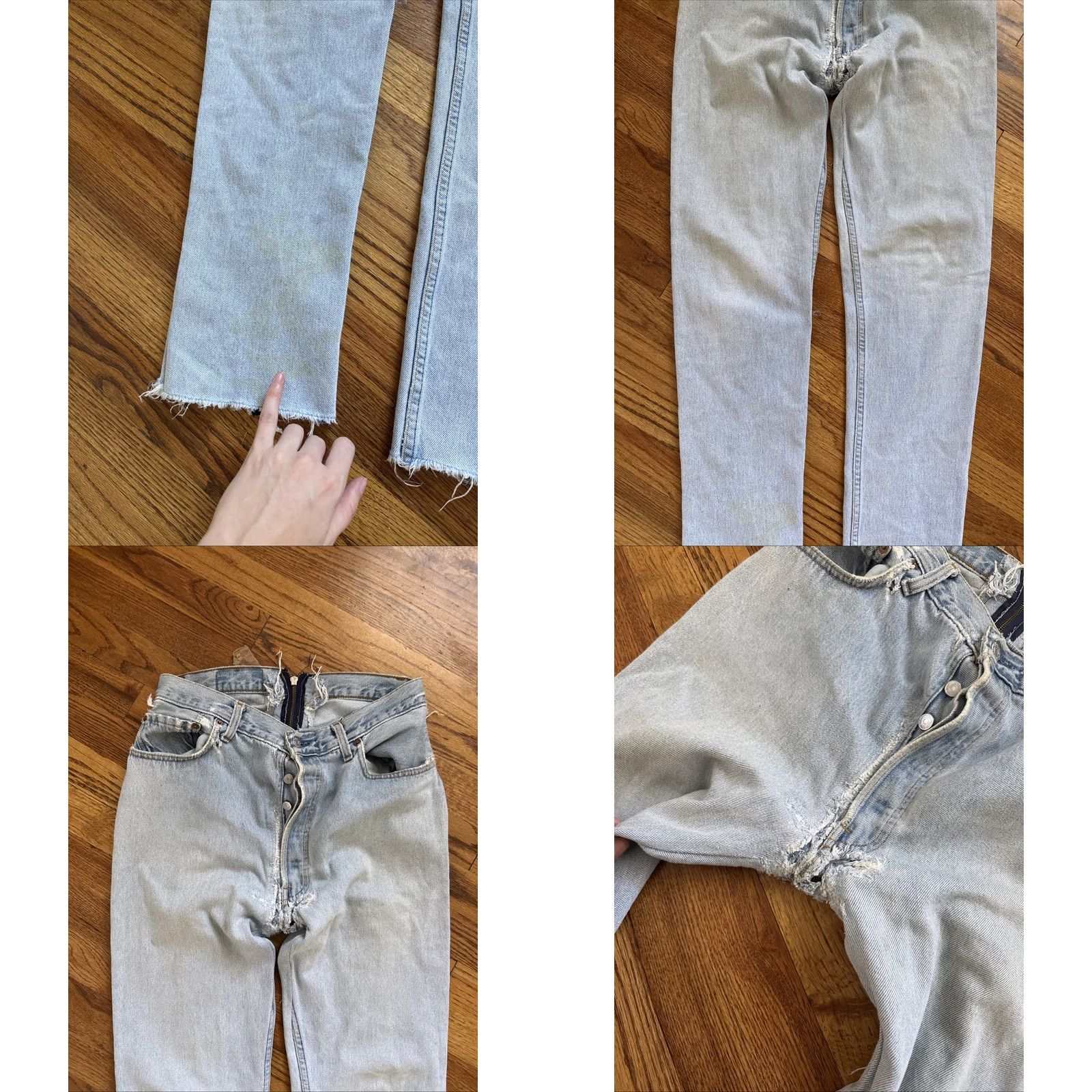 Levi's VINTAGE Levi's 501 Jeans Zip 32/33 Men Regular Blue Straight 32 33 C22 Size US 32 / EU 48 - 9 Thumbnail