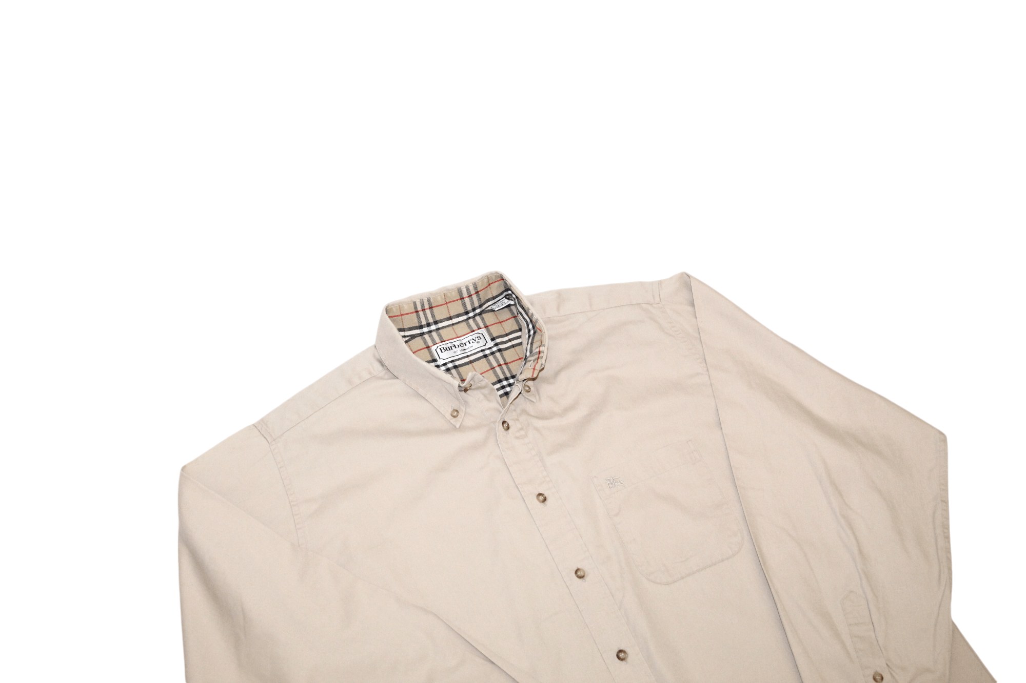 Burberry 70's Burberrys of London Signature Button Down Oxford Shirt Size US L / EU 52-54 / 3 - 8 Thumbnail