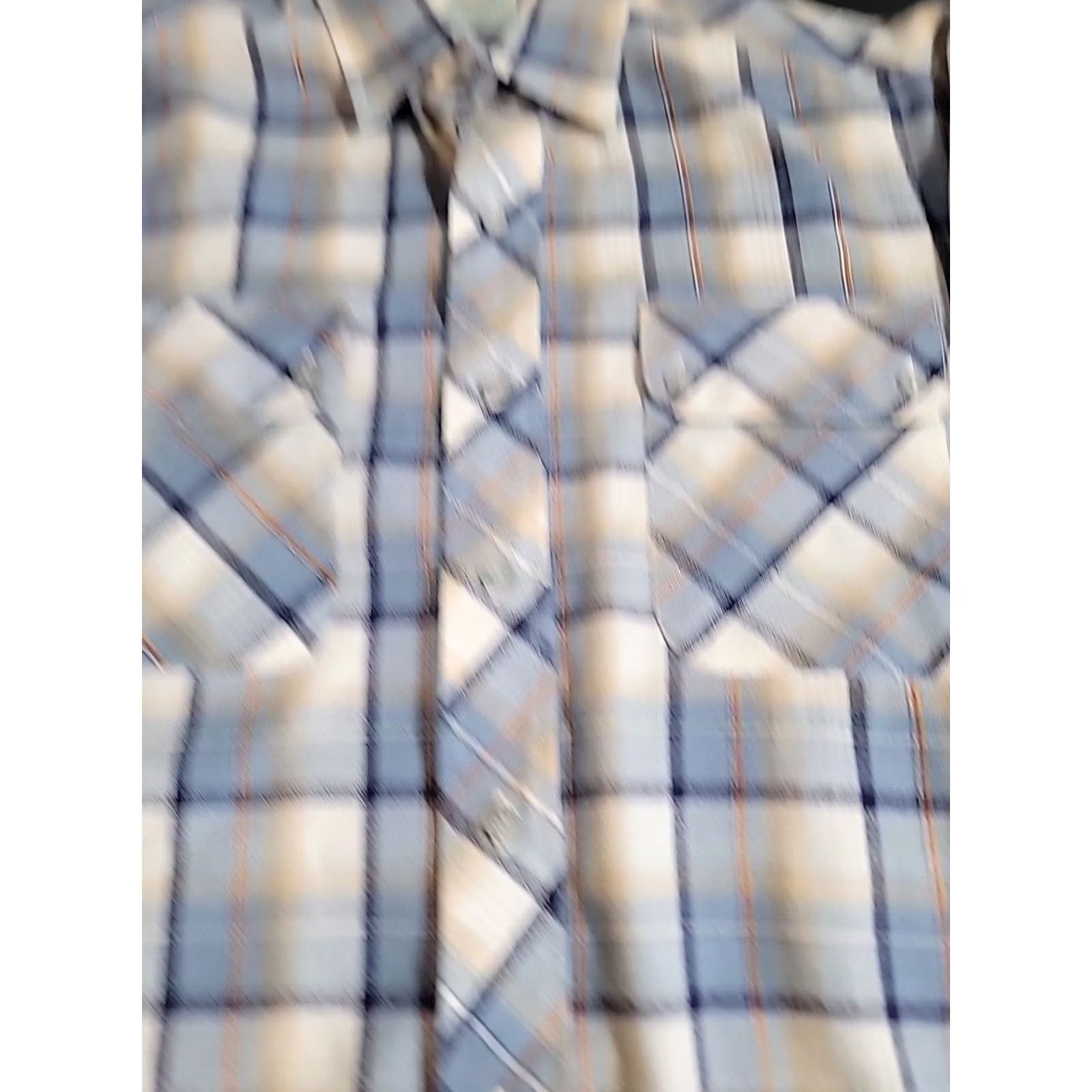 Vintage VINTAGE Kennington Shirt Button Front Long Sleeve Mens Blue/Brown Plaid Large 70s Size US L / EU 52-54 / 3 - 7 Thumbnail