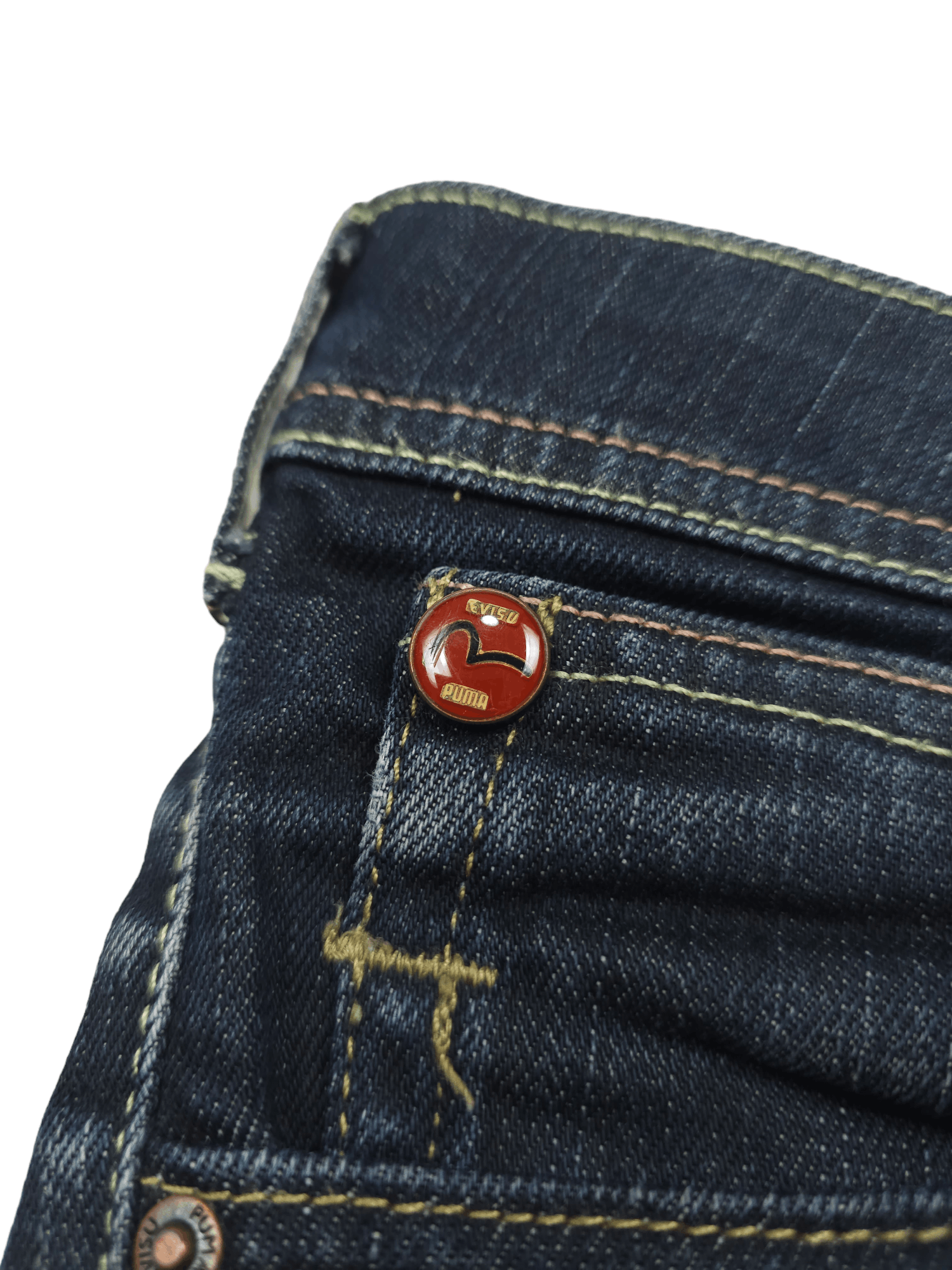 Evisu × Vintage 💎 28/32 Evisu X Puma Skinny Women's Denim Jeans Y2K Size 28" / US 6 / IT 42 - 8 Thumbnail