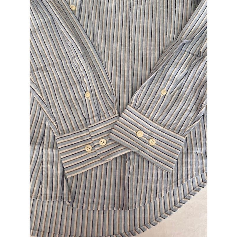 Valentino Vintage 80s New Valentino Jeans Shirt Stripe Seersucker Size US XL / EU 56 / 4 - 11 Thumbnail