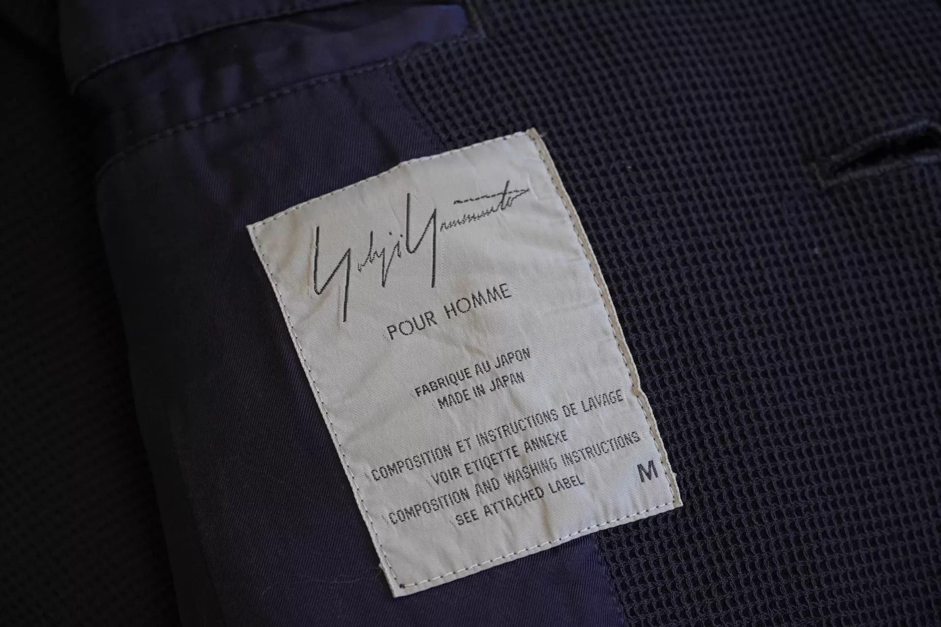 Yohji Yamamoto Yohji Yamamoto 95AW Collar Knit Panel Jacket M Size US M / EU 48-50 / 2 - 6 Thumbnail