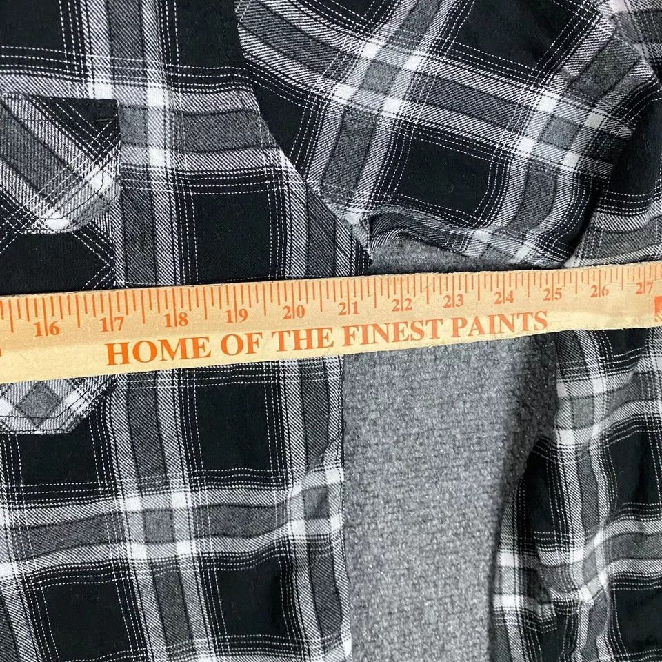 Other Costal Flannel Men's Large Plaid Black White 100% Cotton L Size US L / EU 52-54 / 3 - 3 Thumbnail