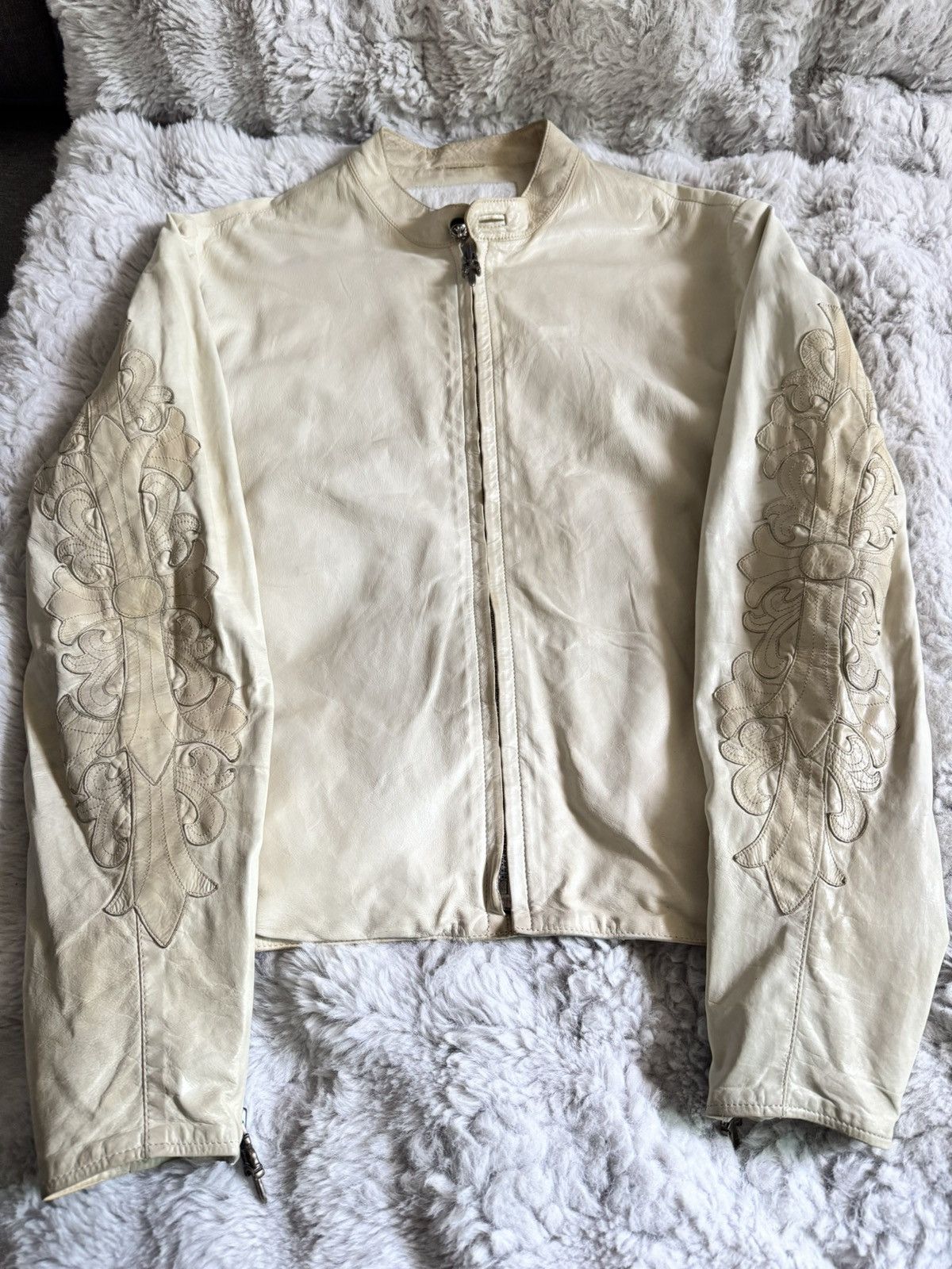 Chrome Hearts Chrome hearts osaka exclusive floral leather jacket Size US L / EU 52-54 / 3 - 1 Thumbnail