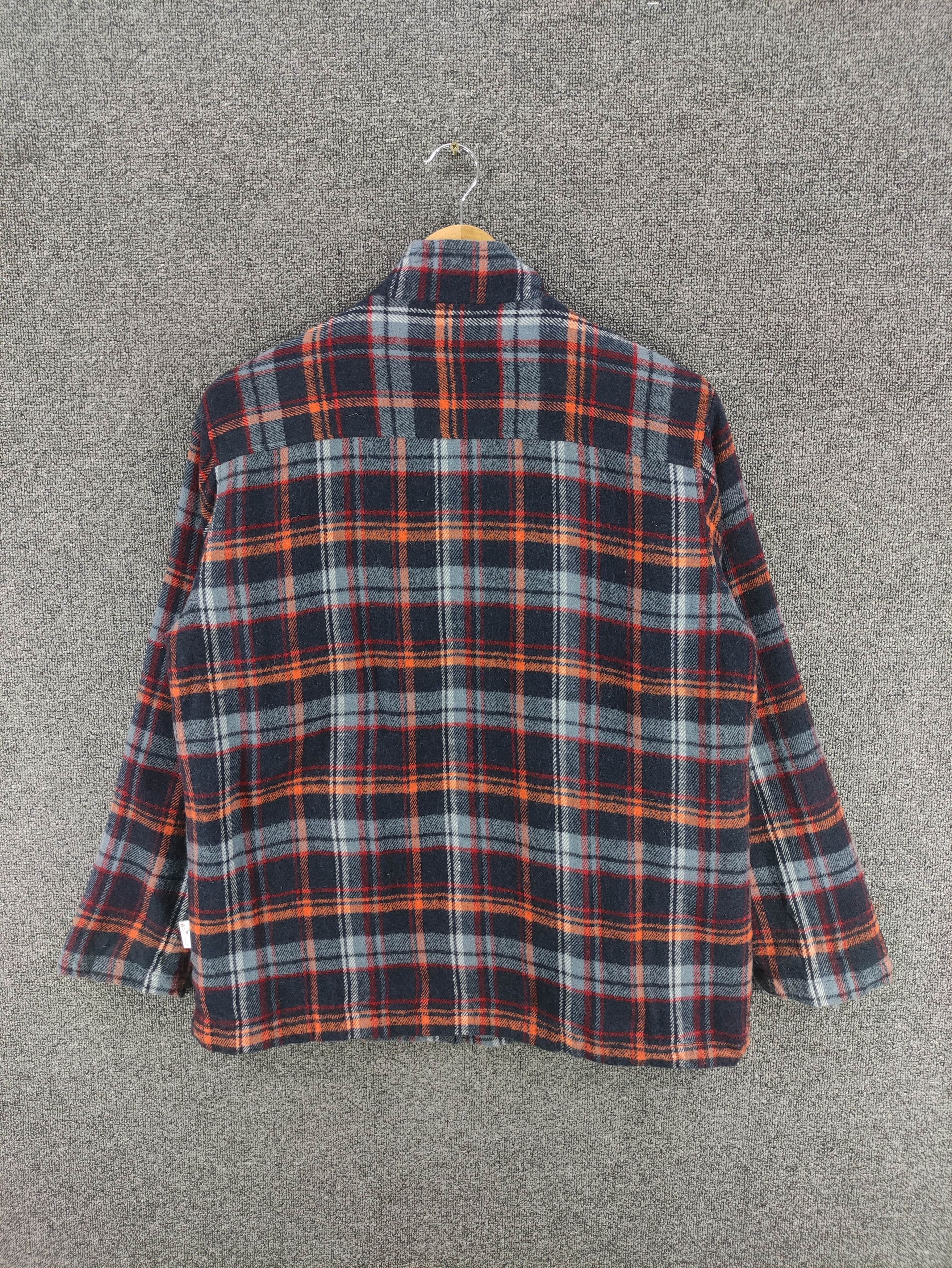 Japanese Brand Vintage Japanese Brand Via Cosmo Flannel Jacket Zipper Size M / US 6-8 / IT 42-44 - 8 Thumbnail