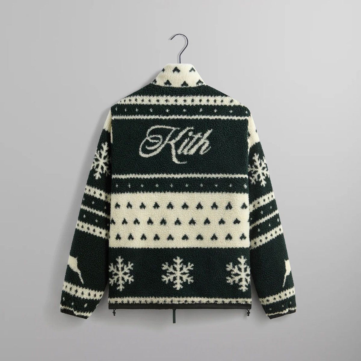 Kith KITH KITHMAS ALL-OVER PRINTED SHERPA JACKET - STADIUM Size US L / EU 52-54 / 3 - 2 Thumbnail