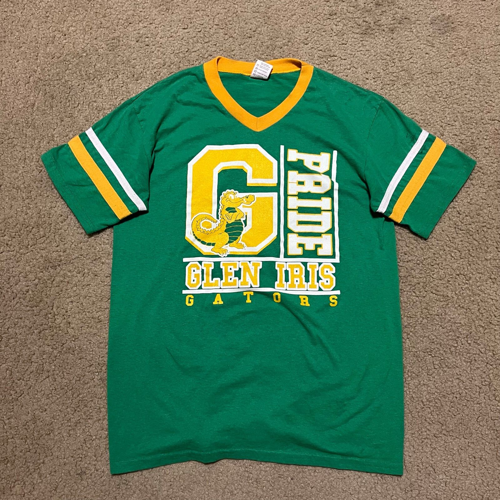Augusta Sportswear 2000s Glen Iris Gators Graphic Jersey Shirt Green/Yellow Size US M / EU 48-50 / 2 - 1 Thumbnail