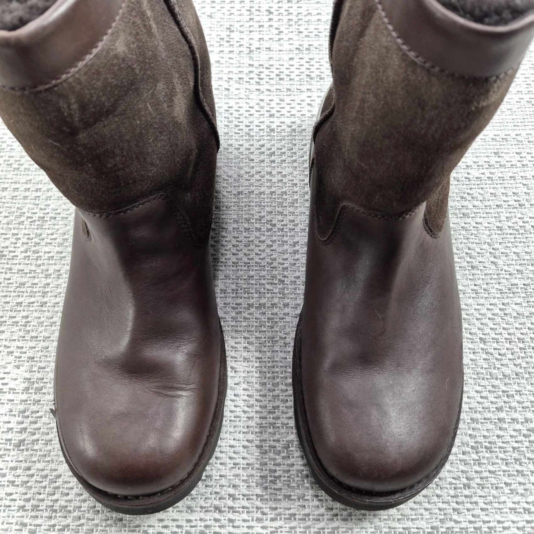 Ugg UGG 5790 Boots Mens Size 12 Brown Leather Shearling Vibram Winter Size US 12 / EU 45 - 4 Thumbnail