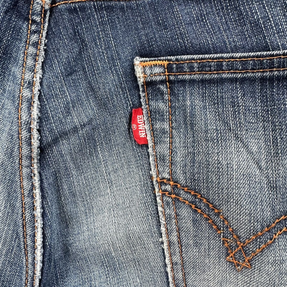 Japanese Brand Vintage Edwin Raw Faded Denim Jean Made In Japan Size 36 Size US 36 / EU 52 - 14 Thumbnail
