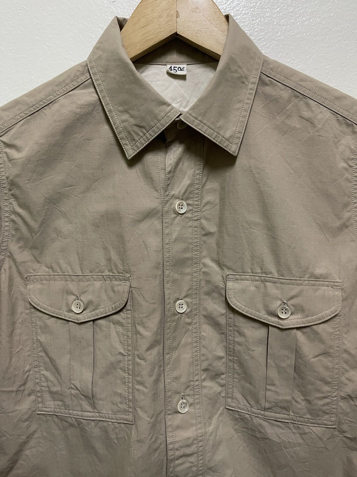 45rpm × Japanese Brand 45rpm Shirt Button Up Long Sleeve Size M / US 6-8 / IT 42-44 - 4 Thumbnail