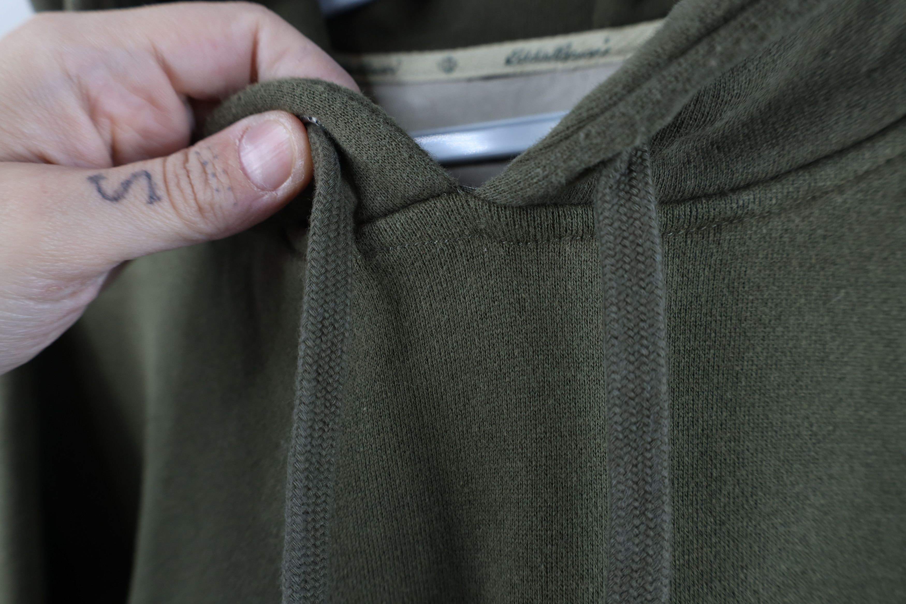 Eddie Bauer Vintage Eddie Bauer Script Heavyweight Hoodie Green Size US L / EU 52-54 / 3 - 5 Thumbnail