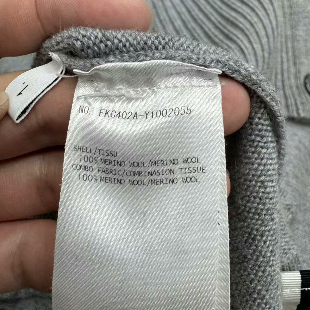 Thom Browne thom browne striped knit wool cardigan. Size US L / EU 52-54 / 3 - 4 Thumbnail